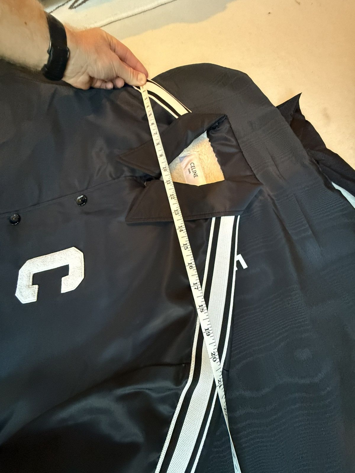 Celine $2.5k Celine coaches jacket C logo shearling lined jacket 50 Size US L / EU 52-54 / 3 - 5 Thumbnail