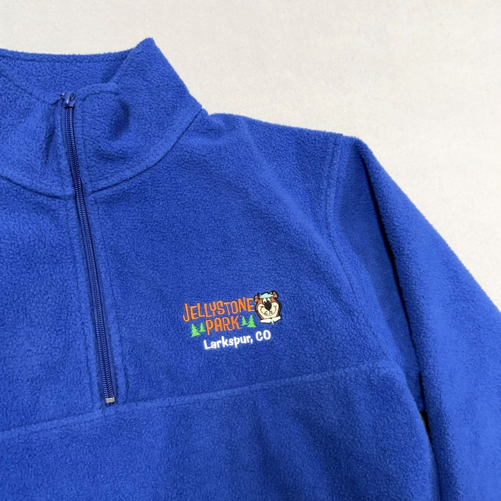 Vintage Harriton Jacket Mens M Blue Fleece 1/4 Zip Windbreaker Stand-Up Collar Pockets Casual N/A Size US M / EU 48-50 / 2 - 2 Thumbnail