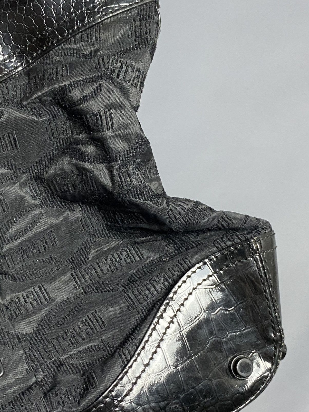 Just Cavalli Just Cavalli Shoulder Bag Black Monogram Leather trim Detail Size ONE SIZE - 6 Thumbnail