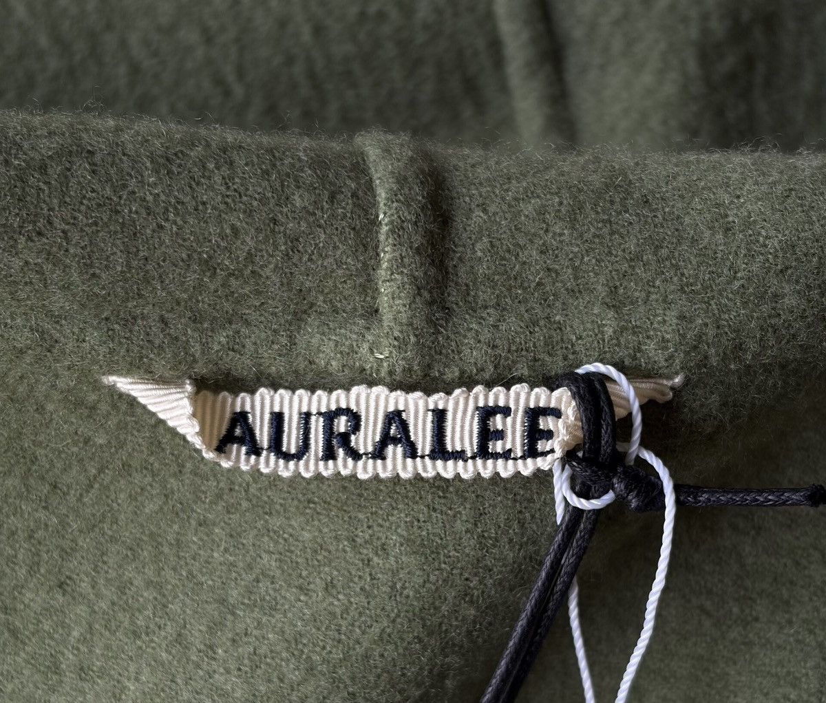 Auralee Auralee 22AW Light Green Wool Hooded Coat Size US M / EU 48-50 / 2 - 5 Thumbnail