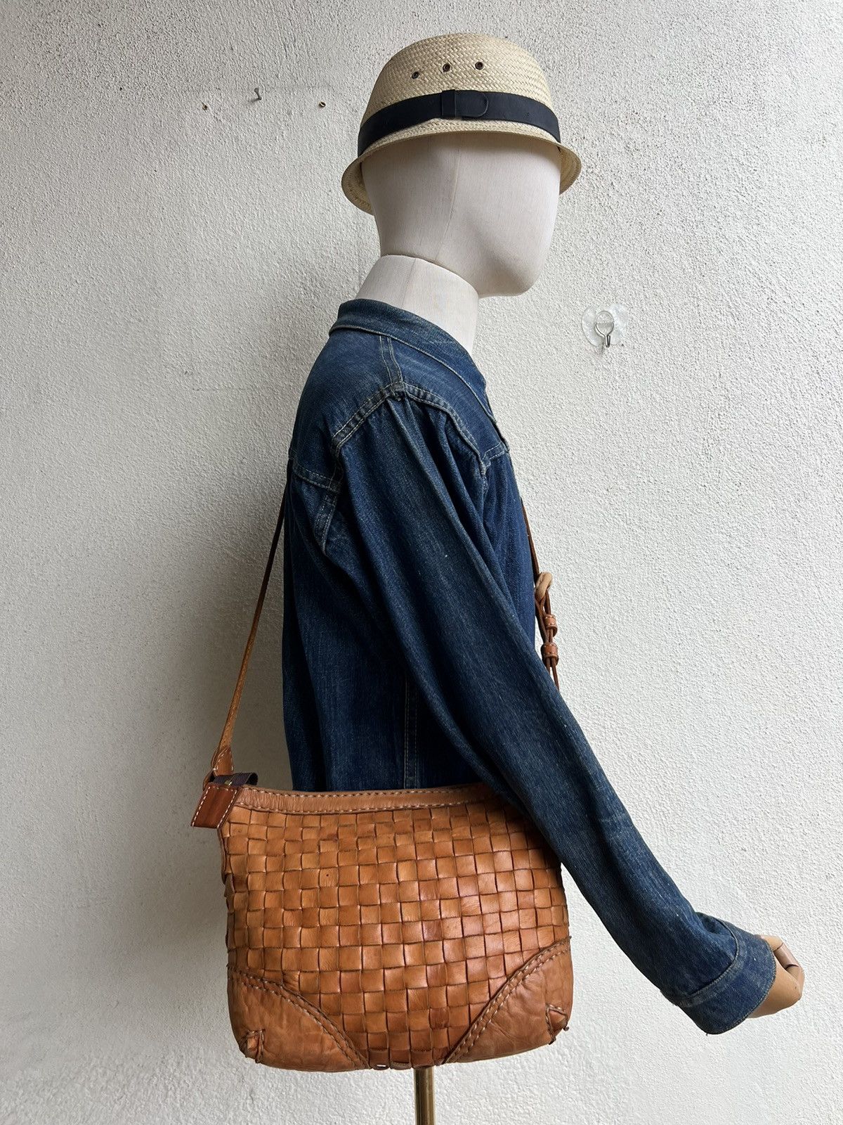 Leather Robita Japan Patina Woven Leather Bag Size ONE SIZE - 21 Thumbnail