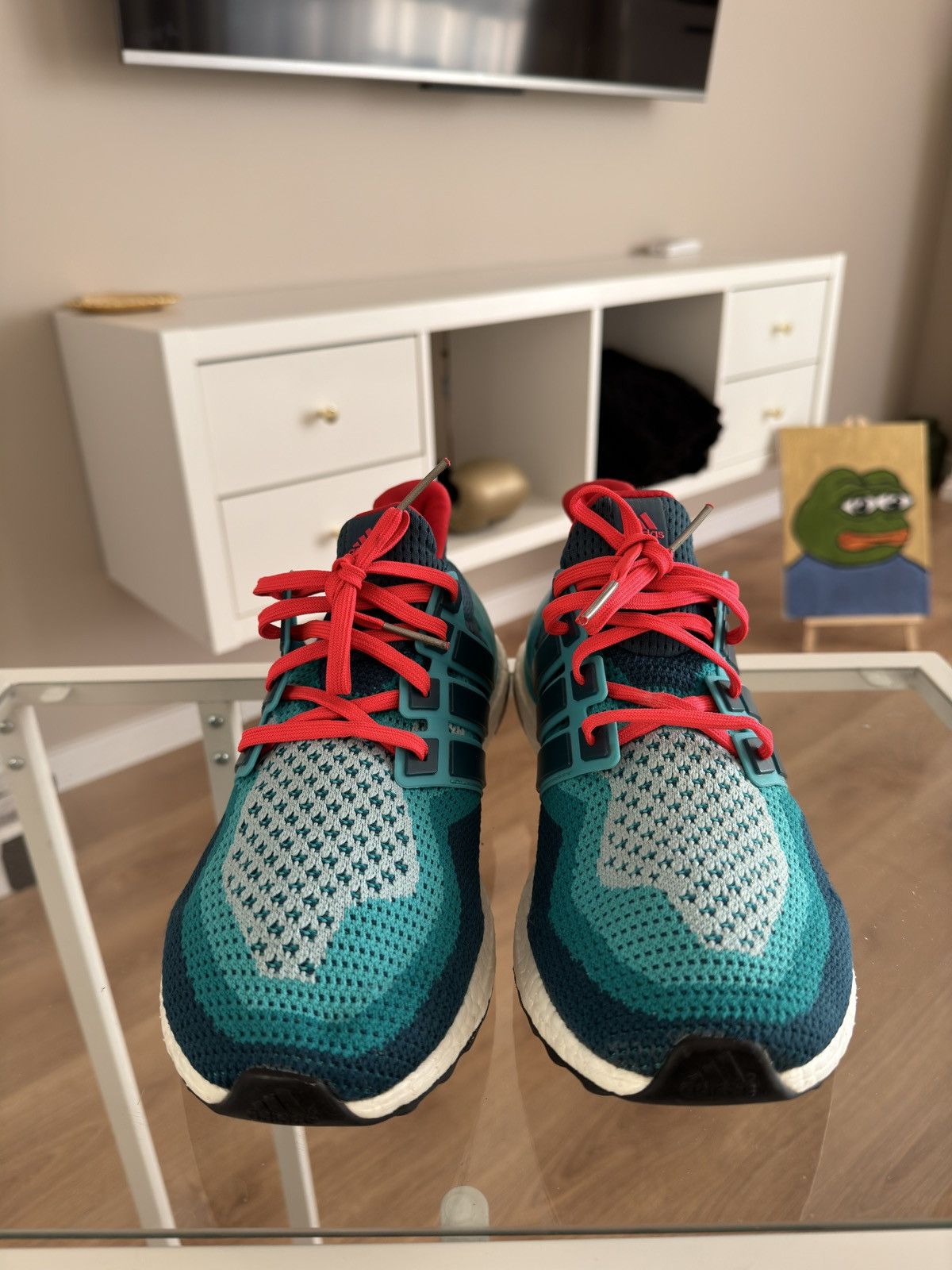 Adidas × Vintage adidas Ultra Boost 2.0 Mineral Green 2015 Size US 11.5 / EU 44-45 - 3 Thumbnail