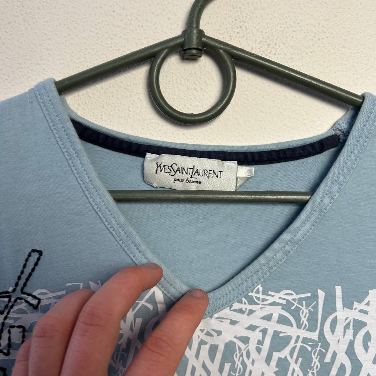 Yves Saint Laurent Luxury Yves Saint Laurent Big Graphic logo designer tee Size US M / EU 48-50 / 2 - 5 Thumbnail
