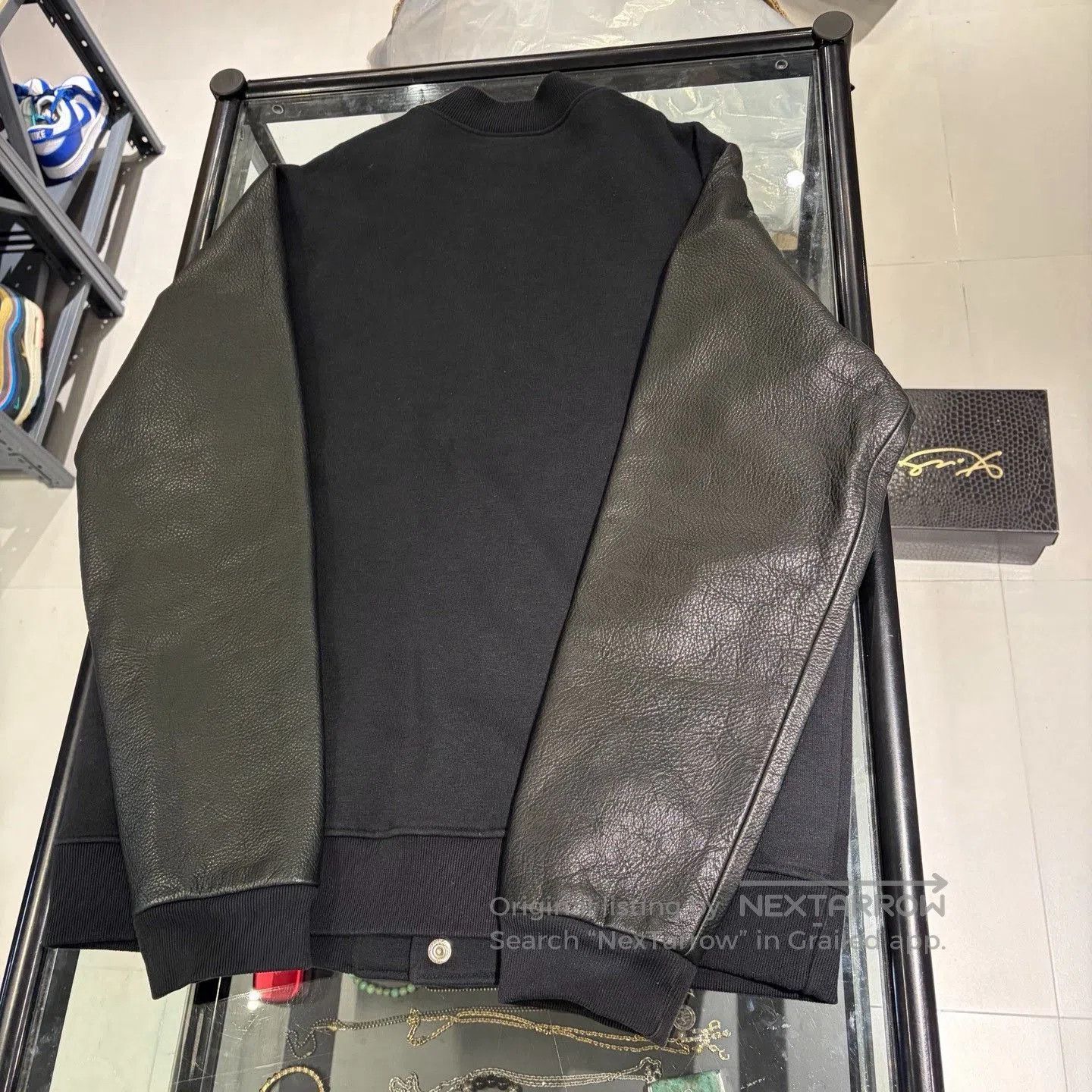 Chrome Hearts Chrome Hearts CH Leather Wool Sleeve Jacket. Size US XL / EU 56 / 4 - 2 Thumbnail