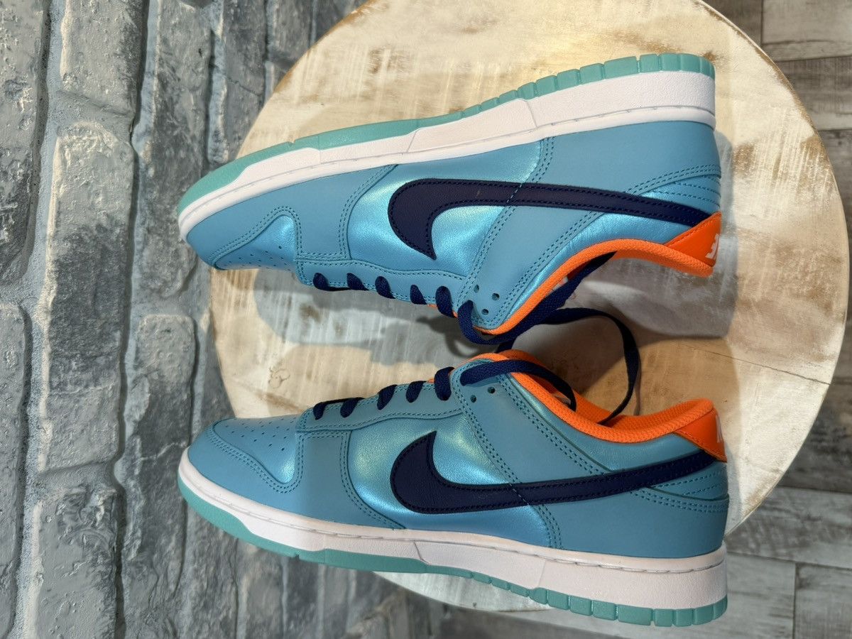 Nike Nike Dunk Low SE Baltic Blue Total Orange Size 10 HQ1538-416 Size US 10 / EU 43 - 5 Thumbnail