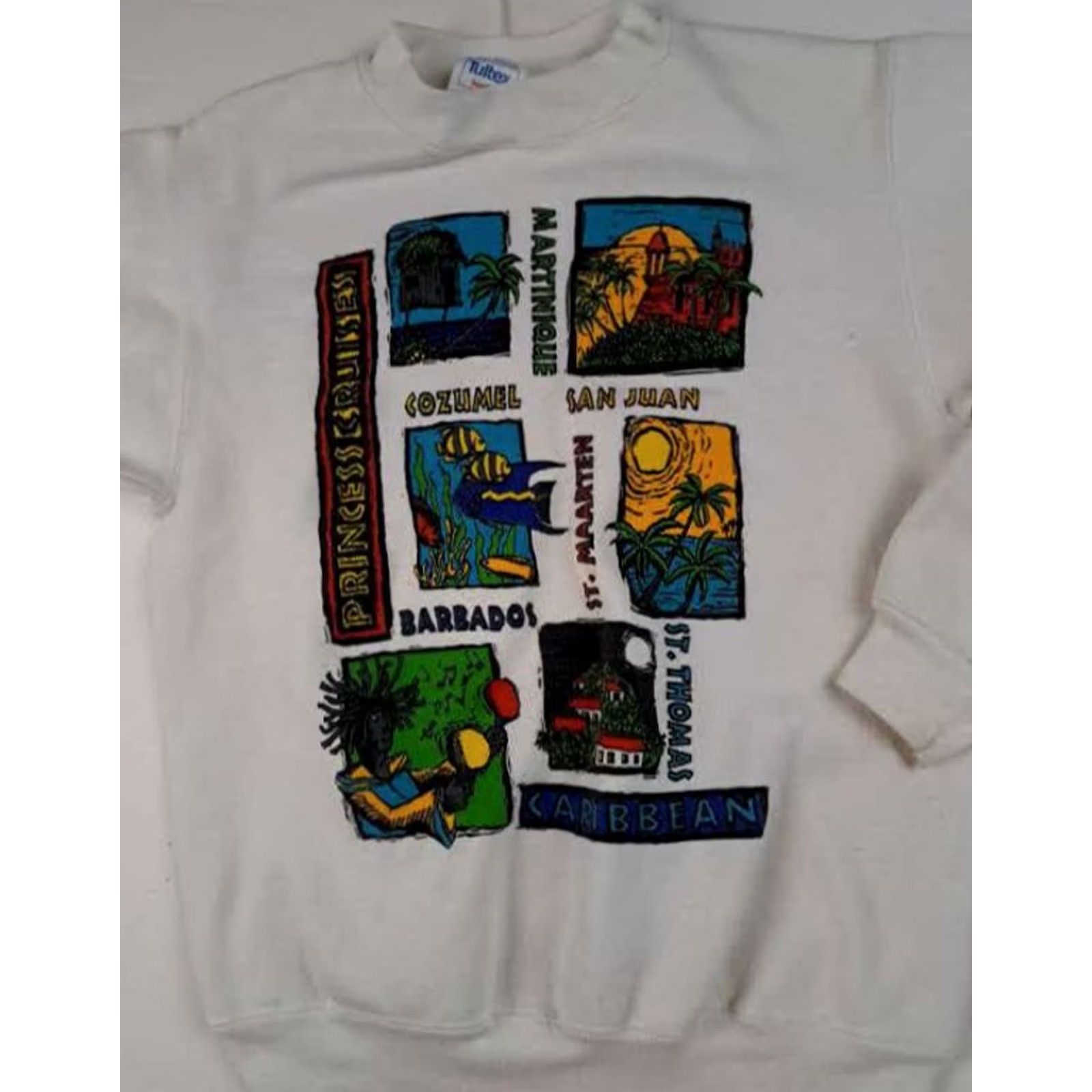 Tultex Princess Cruises Tropical Islands Sweatshirt size Small Tultex Size S / US 4 / IT 40 - 2 Thumbnail