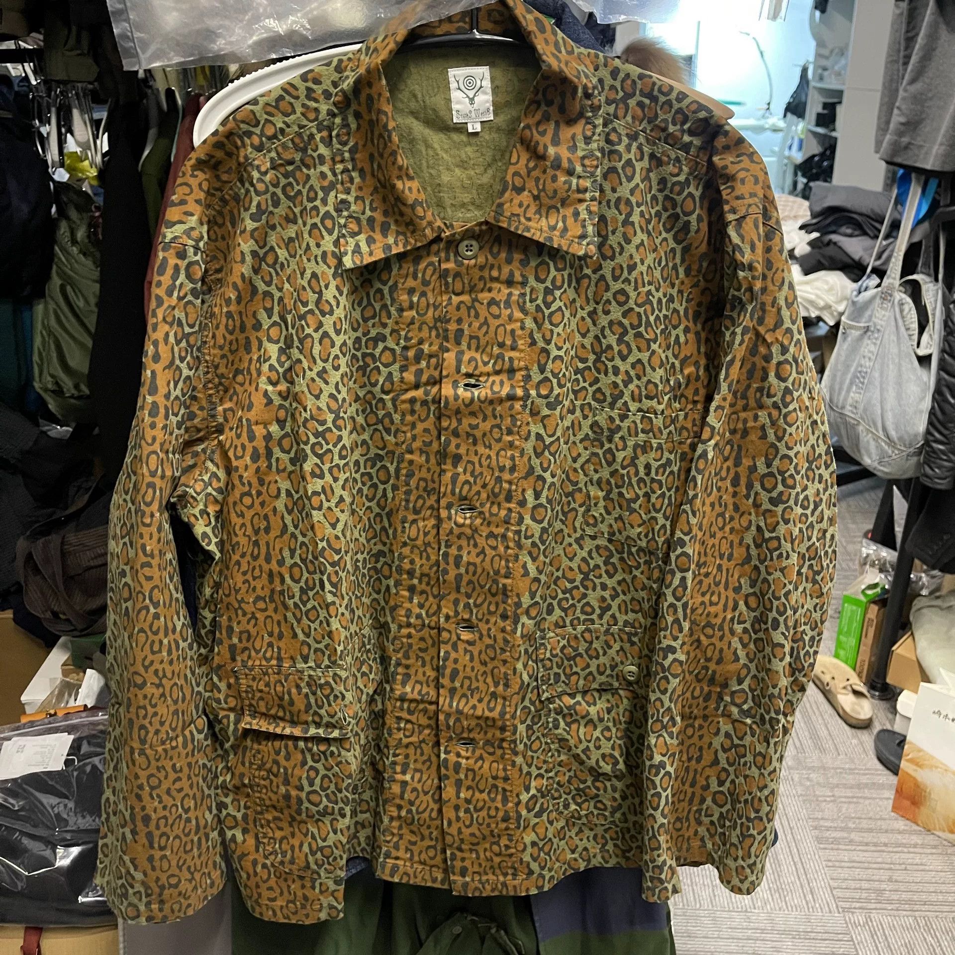 South2 West8 South2 West8 Leopard Print Jacket Size US L / EU 52-54 / 3 - 1 Thumbnail