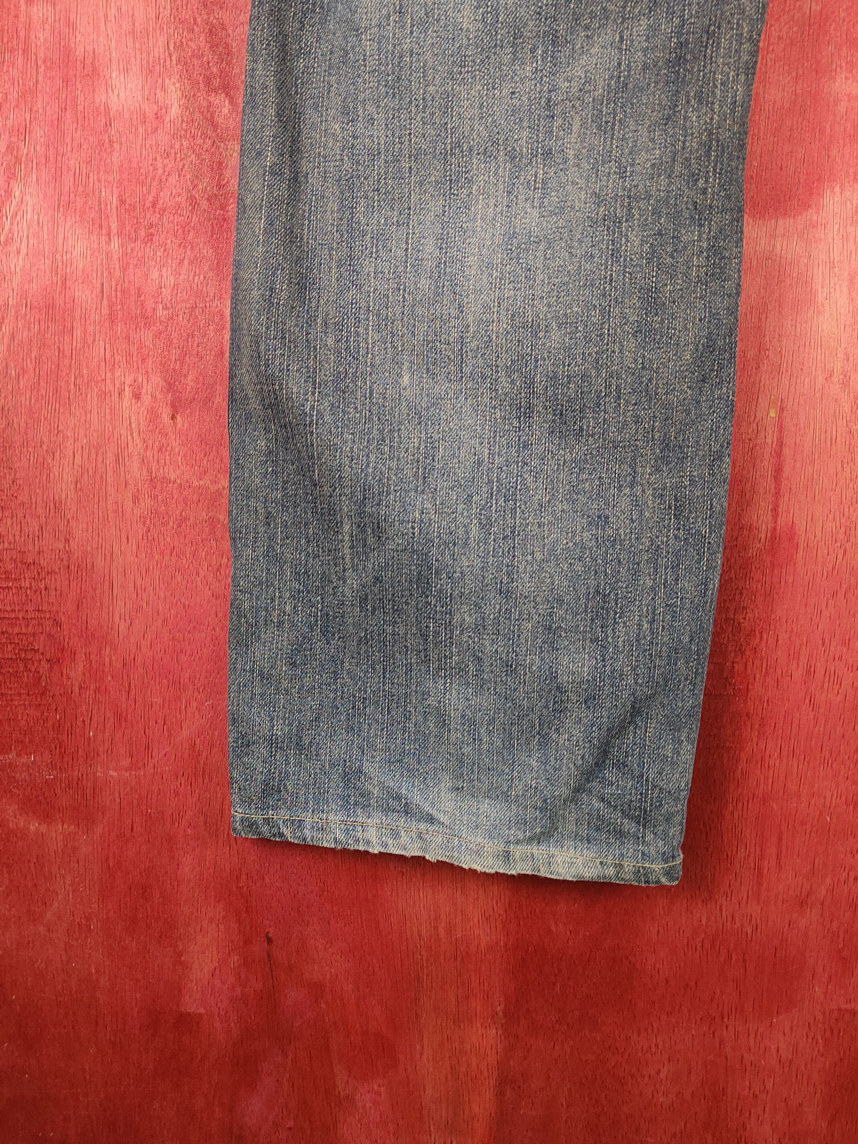 Edwin Edwin Dark Blue Faded Distressed Ripped Jeans #S2310 Size US 34 / EU 50 - 10 Thumbnail