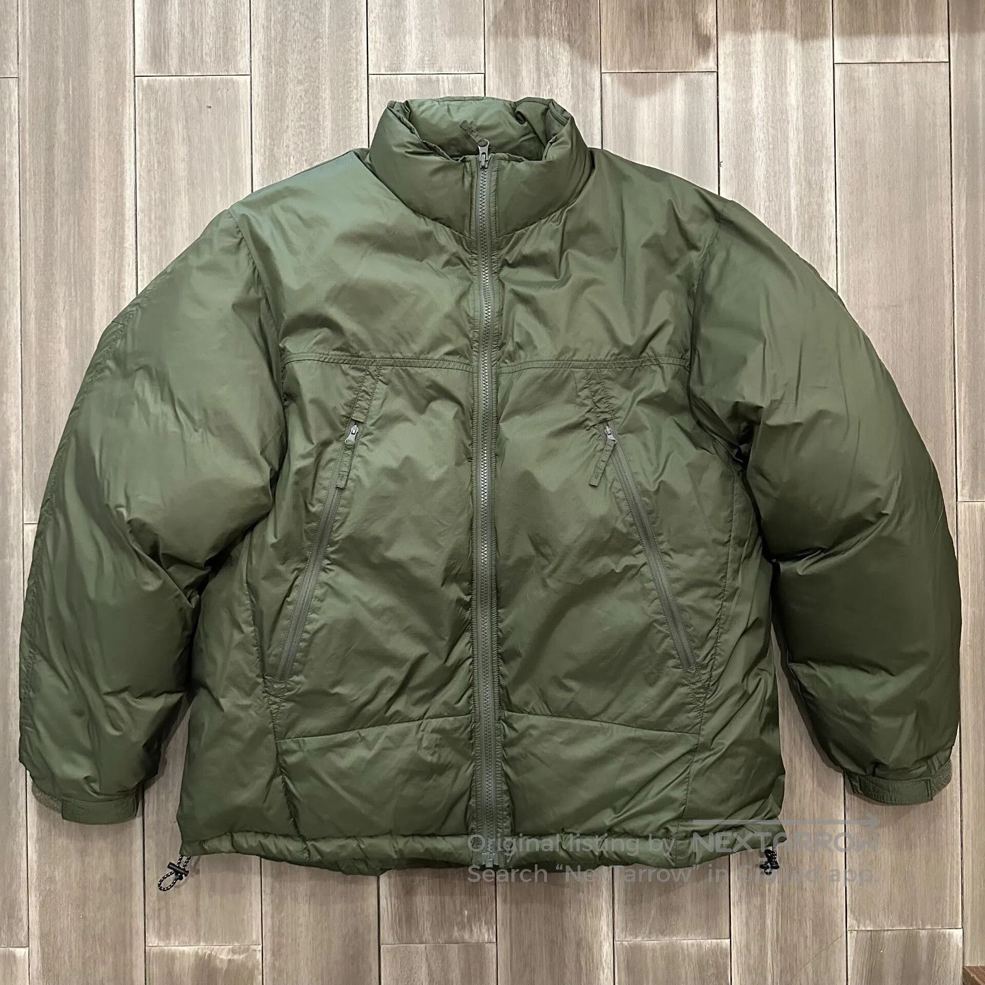TAION Military Green Oversized Down Jacket. Size US L / EU 52-54 / 3 - 1 Thumbnail
