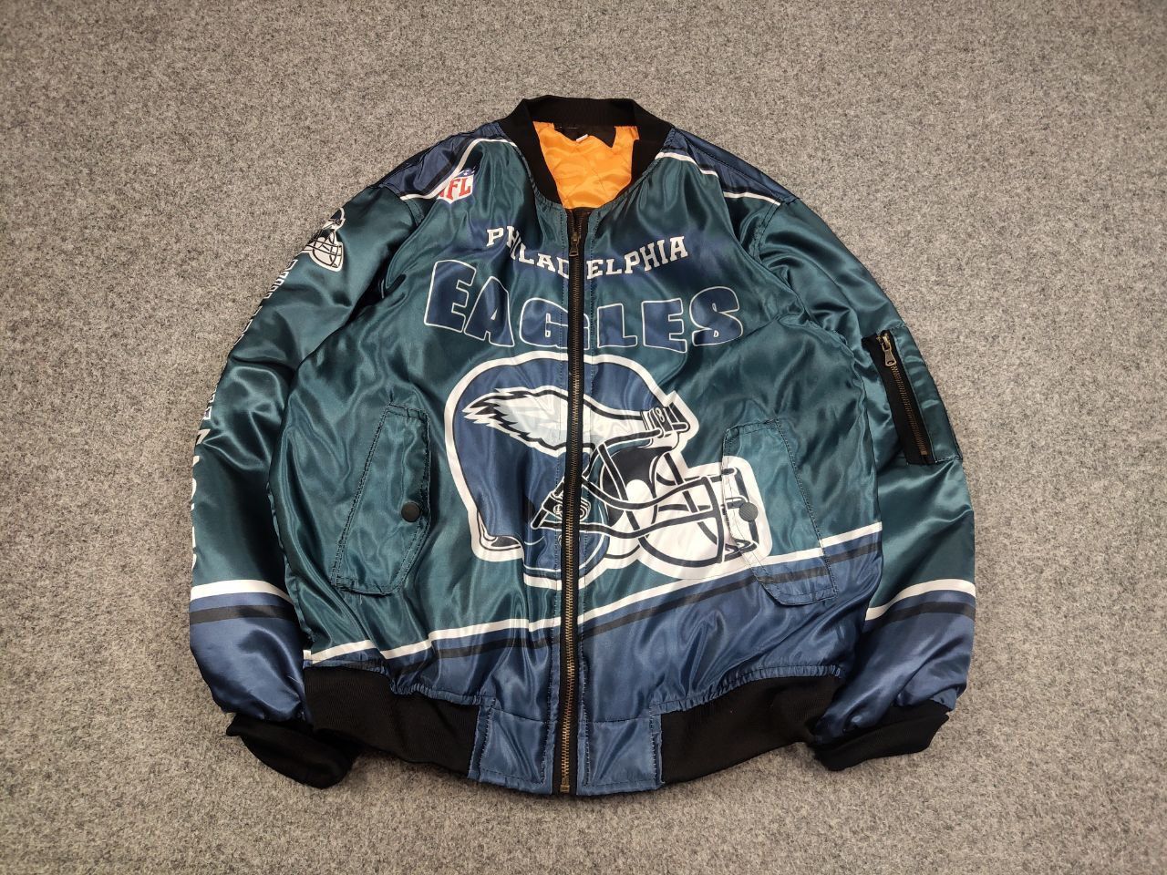 NFL Vintage NFL Philadelphia Eagles Champions Logo Bomber jacket Size US S / EU 44-46 / 1 - 2 Thumbnail