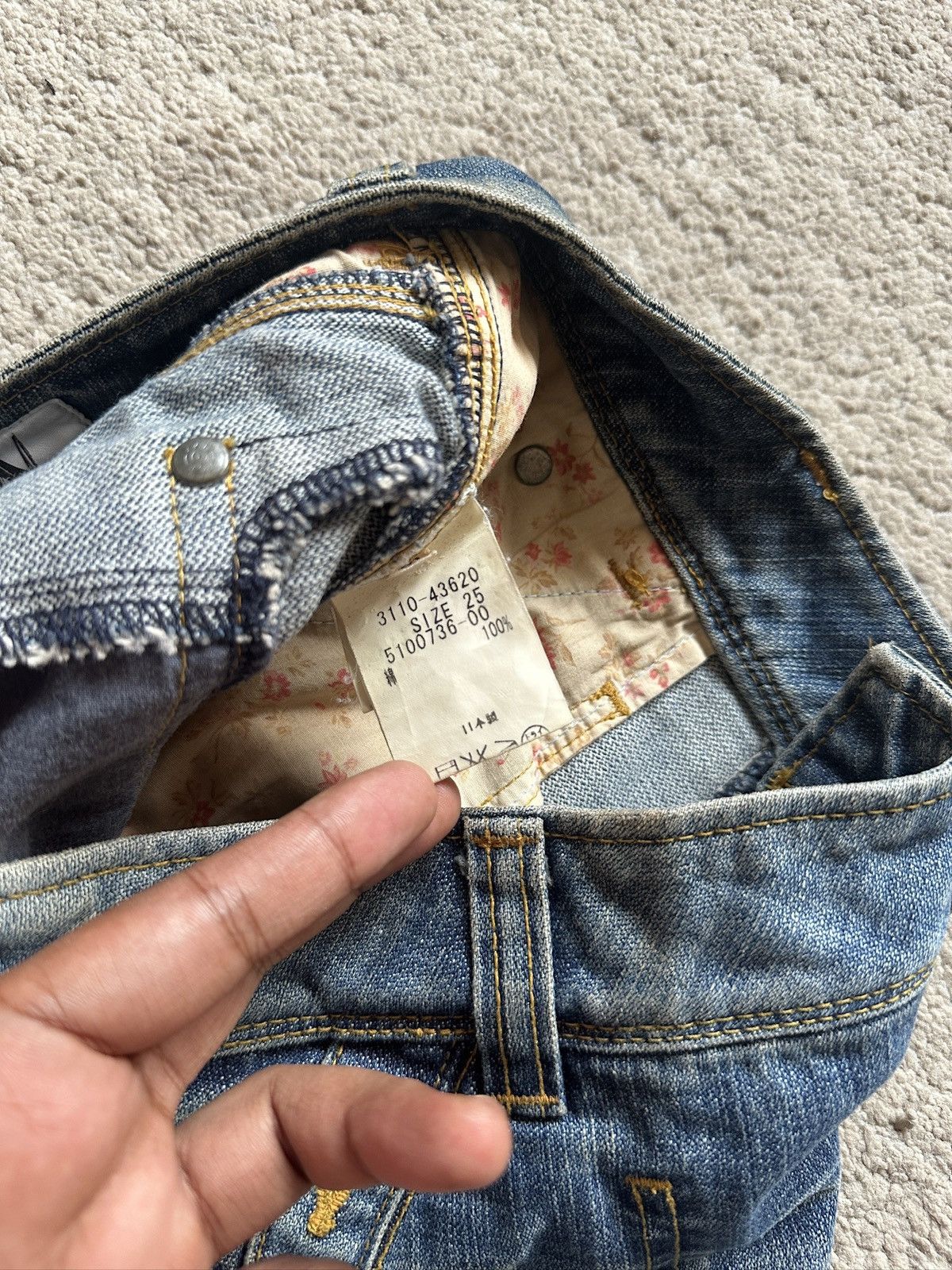 Japanese Brand 2000s LAUTREAMONT vintage Flare Jeans Size US 30 / EU 46 - 12 Thumbnail