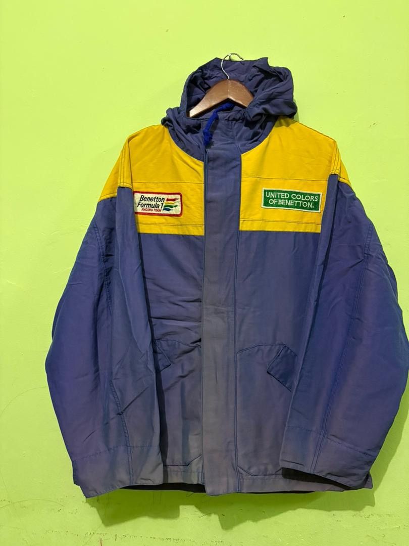 United Colors Of Benetton Vtg 90 United Color of Benetton Racing Team Jacket Big Logo Size US M / EU 48-50 / 2 - 1 Thumbnail