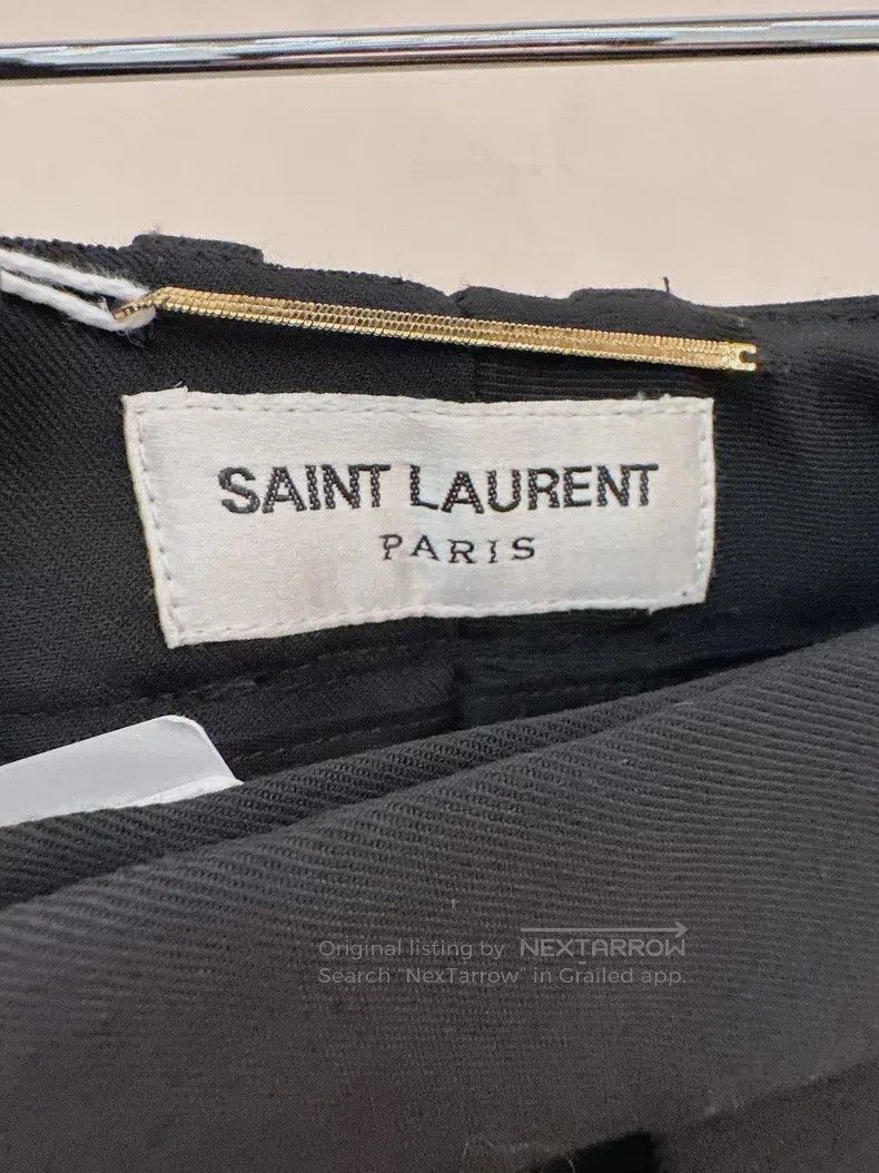 Saint Laurent Paris Saint Laurent Paris Black Flared Pants Size 35" - 3 Thumbnail