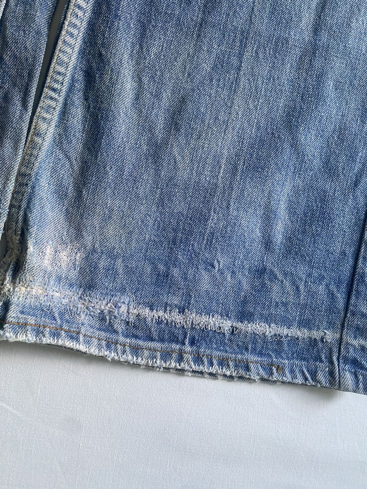 Japanese Brand × Levi's × Vintage 70's Vintage Levi's Orange Tab Repaired Flared Denim Size US 30 / EU 46 - 7 Thumbnail