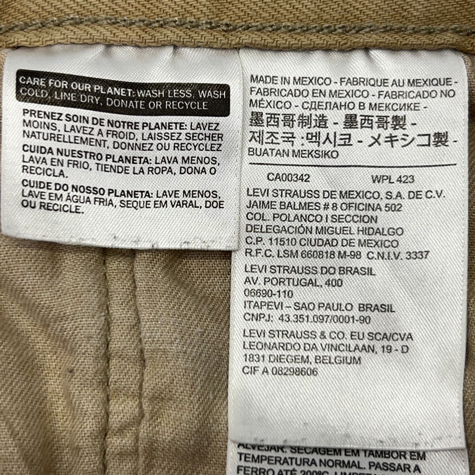 Levi's Levis 501 Button Fly Jeans Straight Fit 5 Pockets Tan 44x32 Size US 44 / EU 60 - 12 Thumbnail