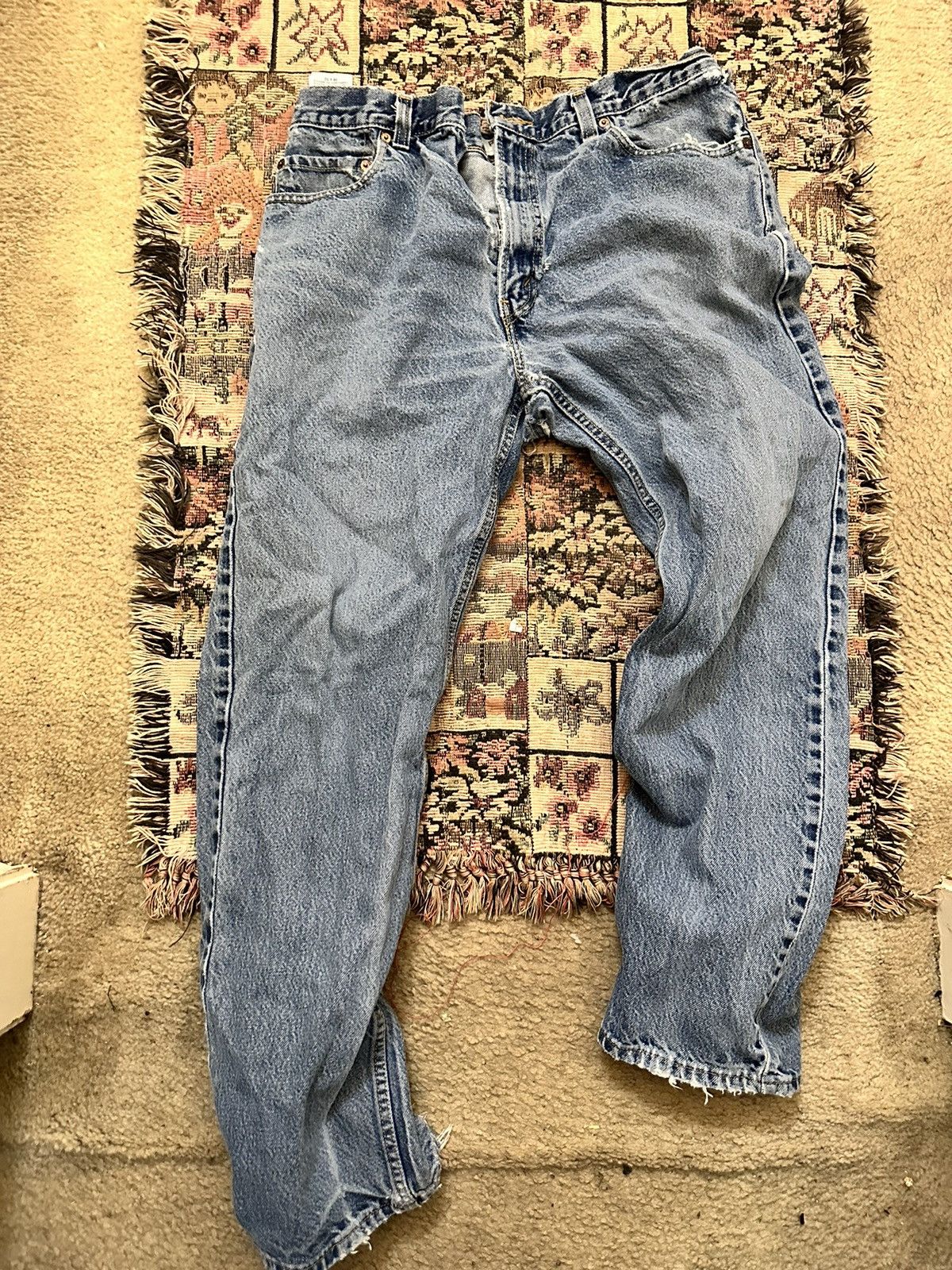 Levi's × Vintage Crazy Vintage Y2K/2000s Levi’s 505 Baggy Skater Denim Jeans Size US 34 / EU 50 - 5 Thumbnail