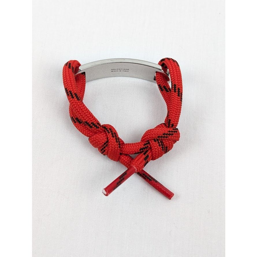 Balenciaga o1rshd1 Q:3 / Size: OS / Plaque Bracelet in Red Size ONE SIZE - 8 Thumbnail