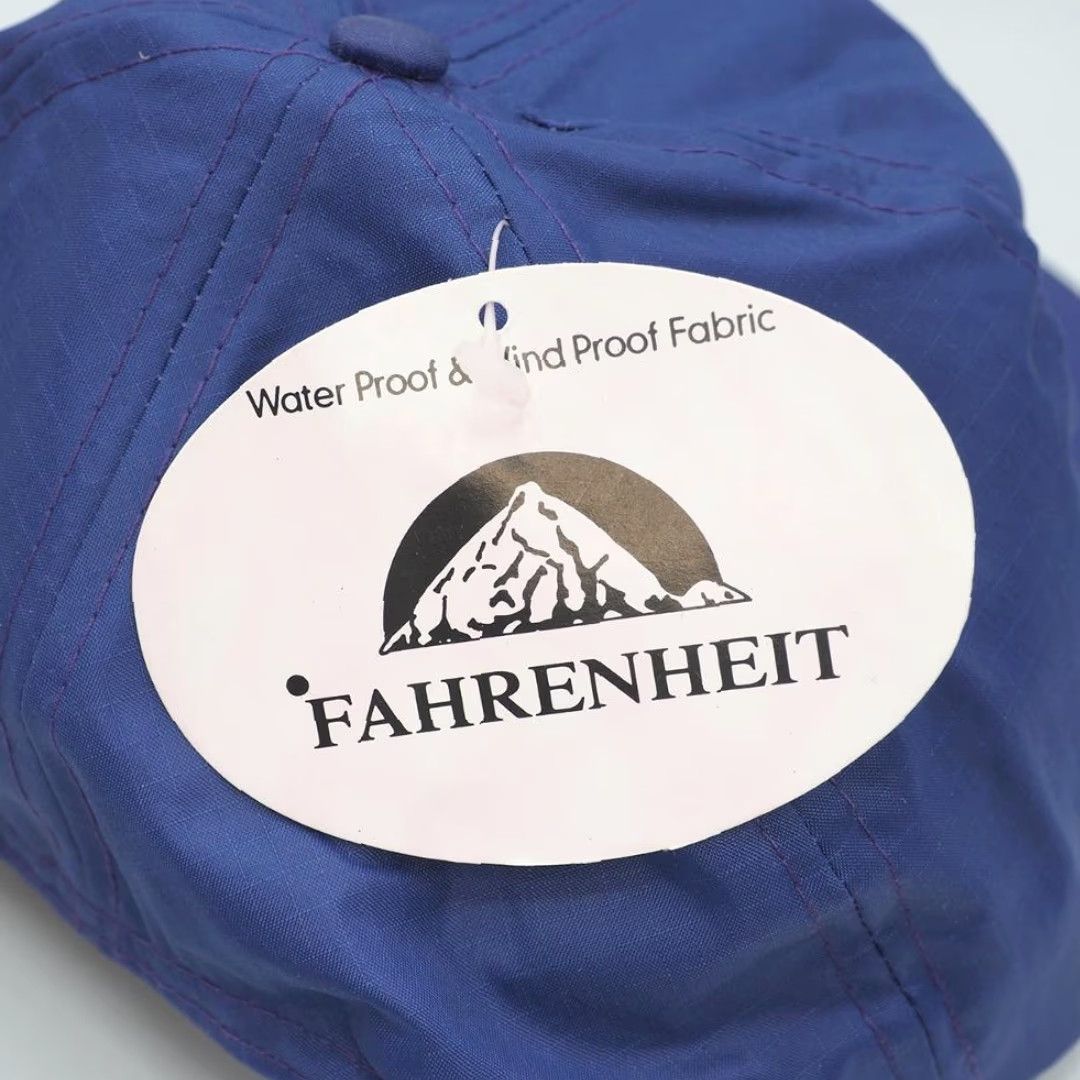 Vintage VINTAGE Fahrenheit Purple Waterproof Ripstop Hat Cap Strapback 1990's Baseball Cap Unisex Adults Adjustable Mens Womens Size ONE SIZE - 4 Thumbnail