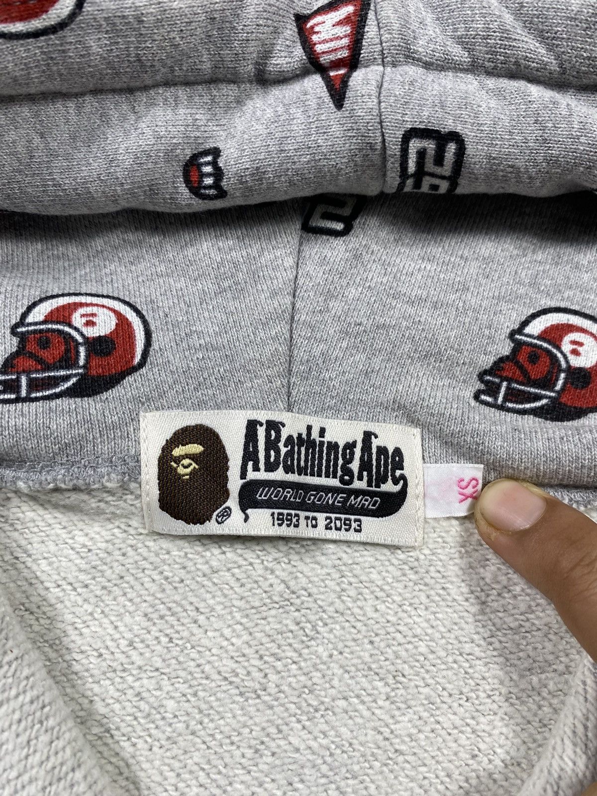 Bape A BATHING APE MLB FULL PRINT ZIP UP HOODIE Size XS / US 0-2 / IT 36-38 - 8 Thumbnail