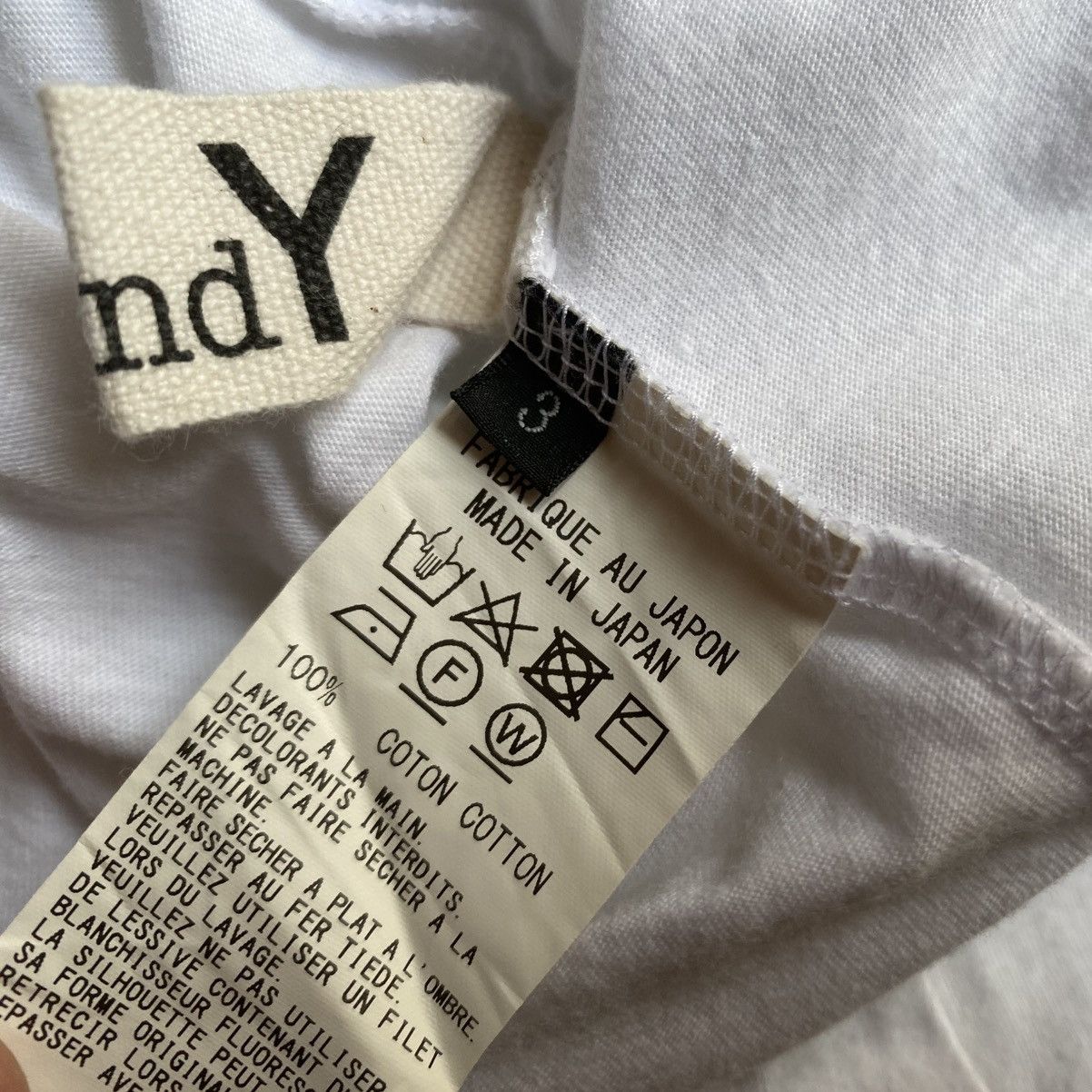 Yohji Yamamoto SS21 Ground Y Jersey Cotton Cutting Blade Size US L / EU 52-54 / 3 - 7 Thumbnail