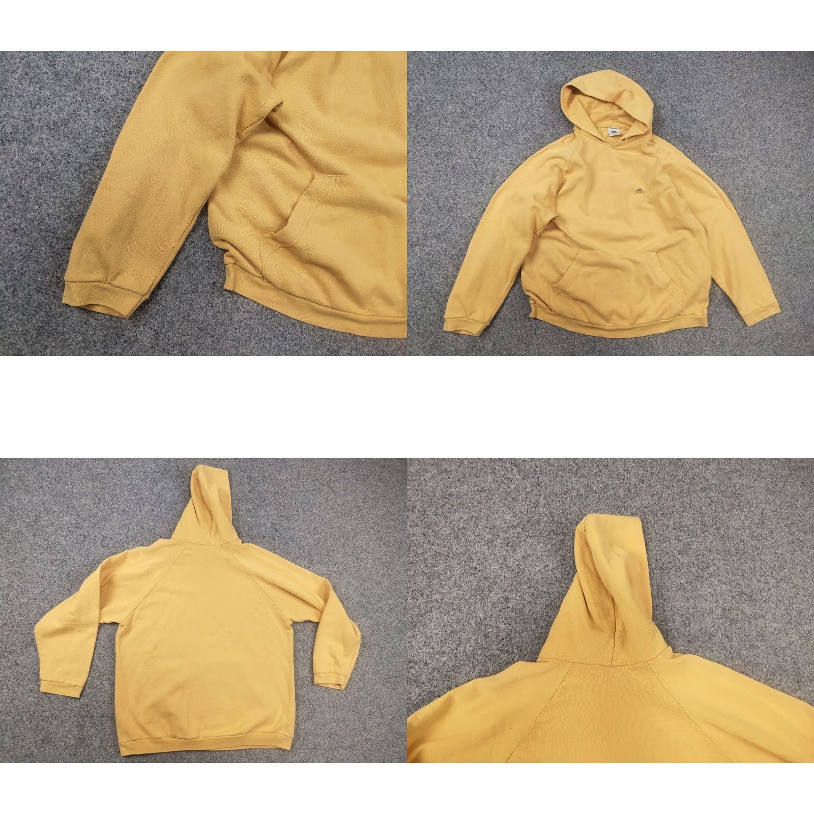 Fruit Of The Loom Vintage Fruit of the Loom USA Mini Logo Yellow Cotton Hoodie Size US L / EU 52-54 / 3 - 8 Thumbnail