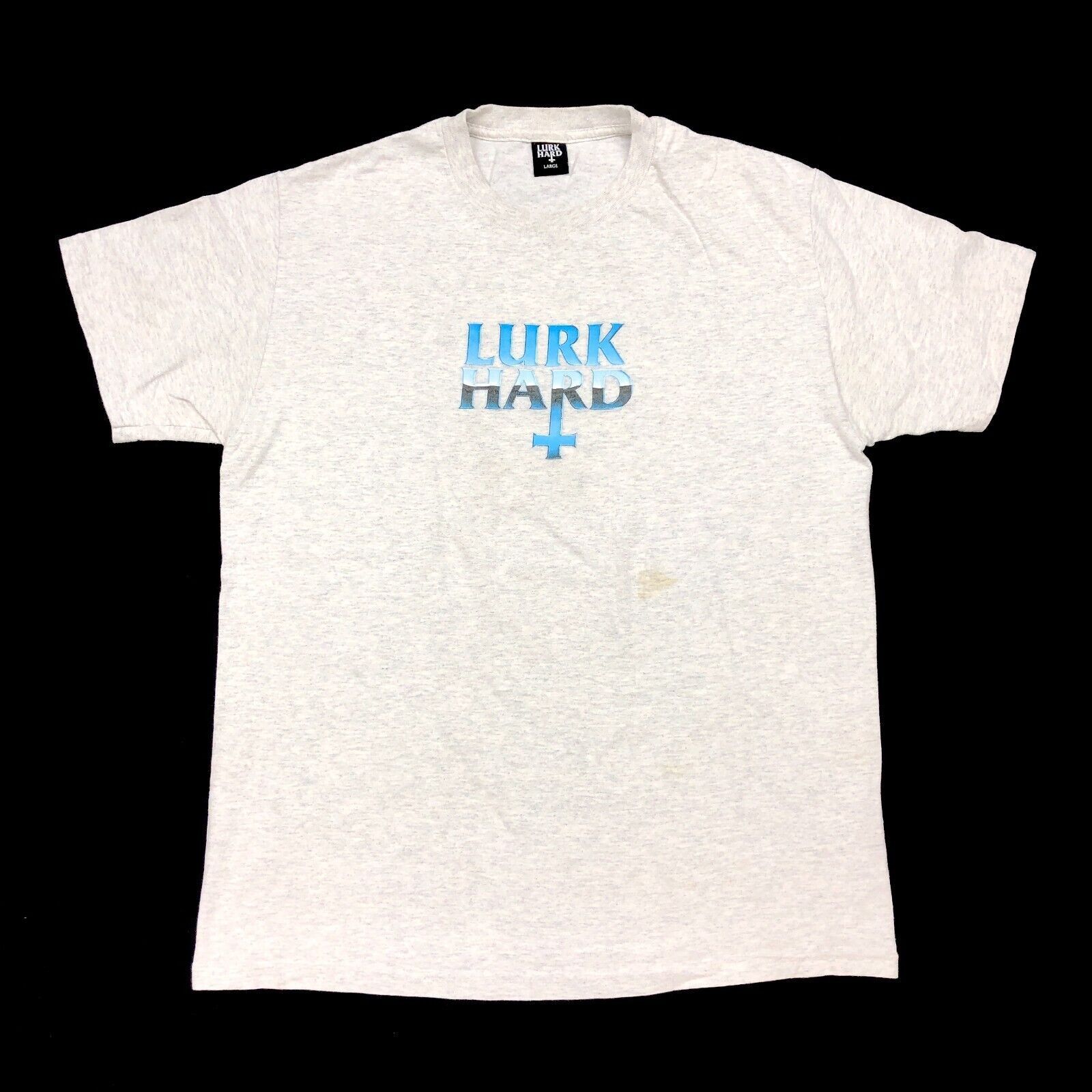 Fuck The Population × Lurk Hard Lurk Hard Metallic Logo Heather Gray Tee T Shirt size Large Size US L / EU 52-54 / 3 - 1 Thumbnail