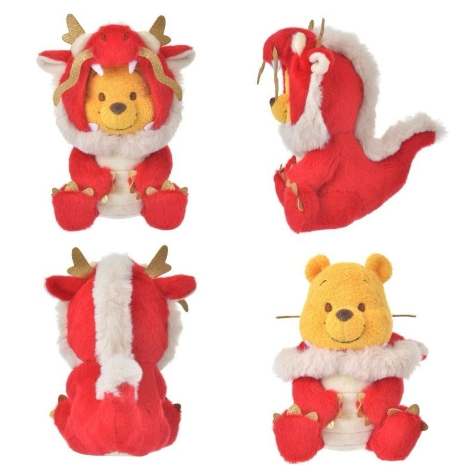 Disney Tokyo Disney Winnie the Pooh 2024 year of Dragon plush M Size ONE SIZE - 2 Thumbnail