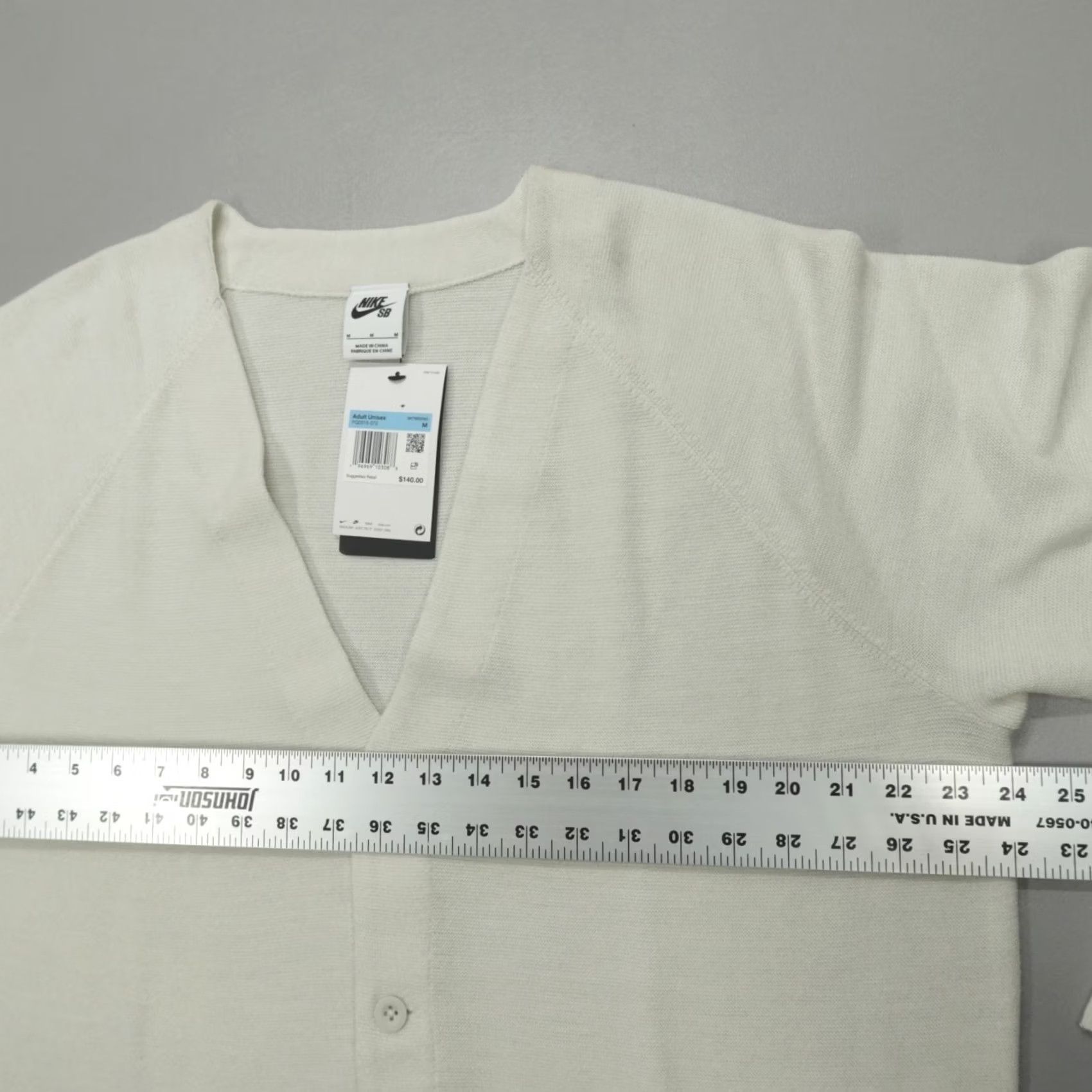 Nike Nike SB Skate Wool Cardigan Unisex Loose Fit Size M Ivory Sweater Size US M / EU 48-50 / 2 - 6 Thumbnail