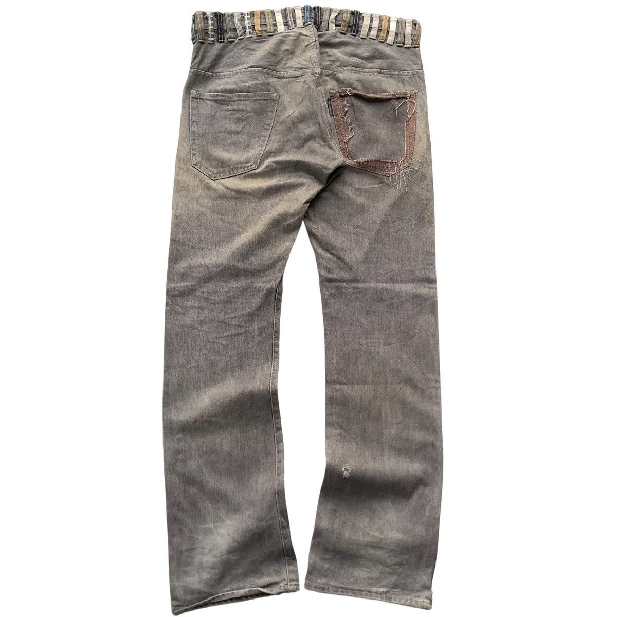 Japanese Brand × Vintage Vintage Concave Attempt Japanese Brand Mud Wash Punk Jeans Size US 34 / EU 50 - 1 Thumbnail