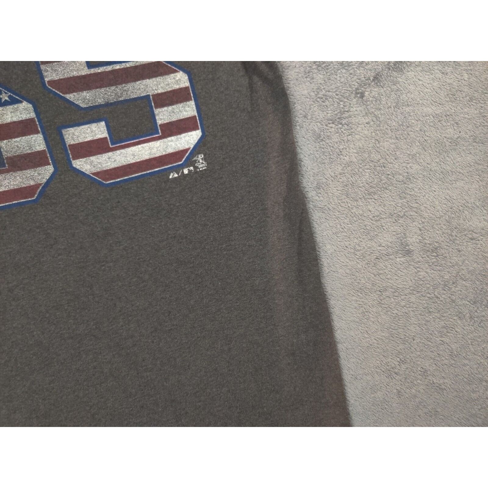 Majestic San Francisco Giants Shirt Adult Mens Medium Gray USA Flag Size US M / EU 48-50 / 2 - 7 Thumbnail