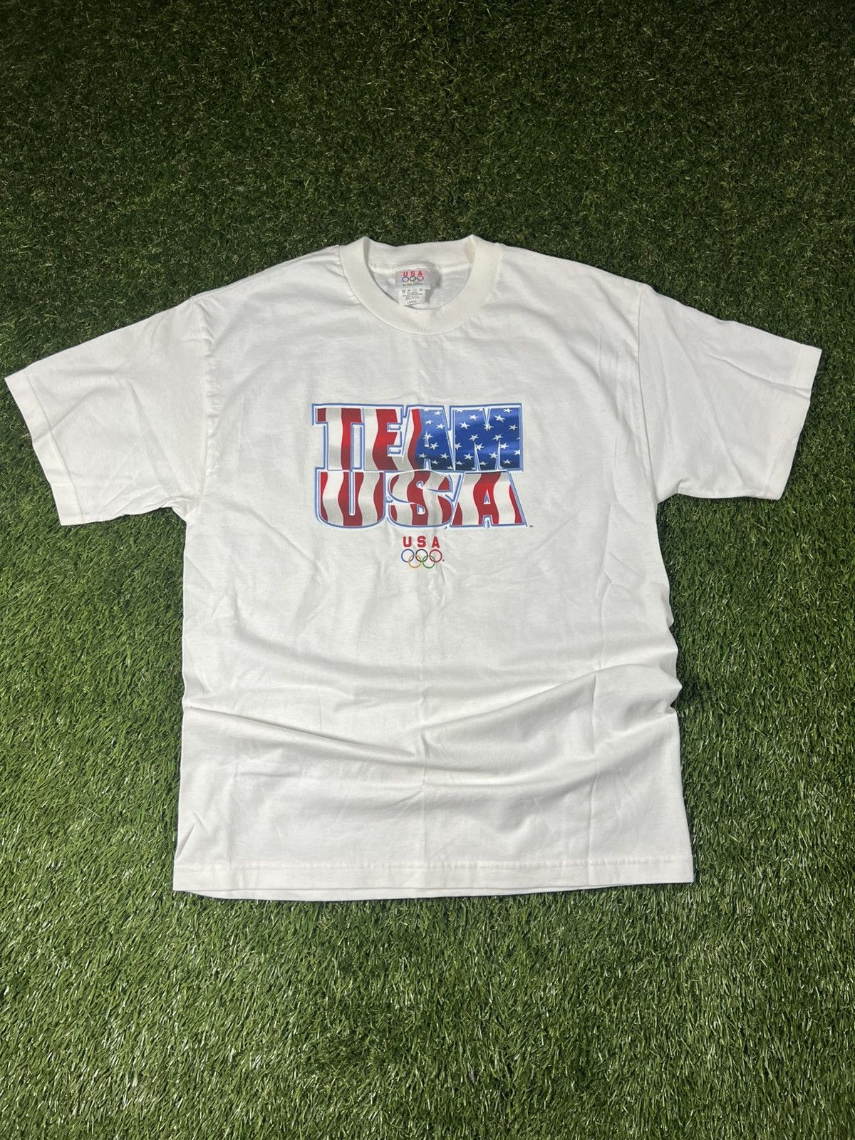 USA Olympics Vintage 90s Team USA Olympics America Essential Graphic Tee Size US L / EU 52-54 / 3 - 1 Thumbnail