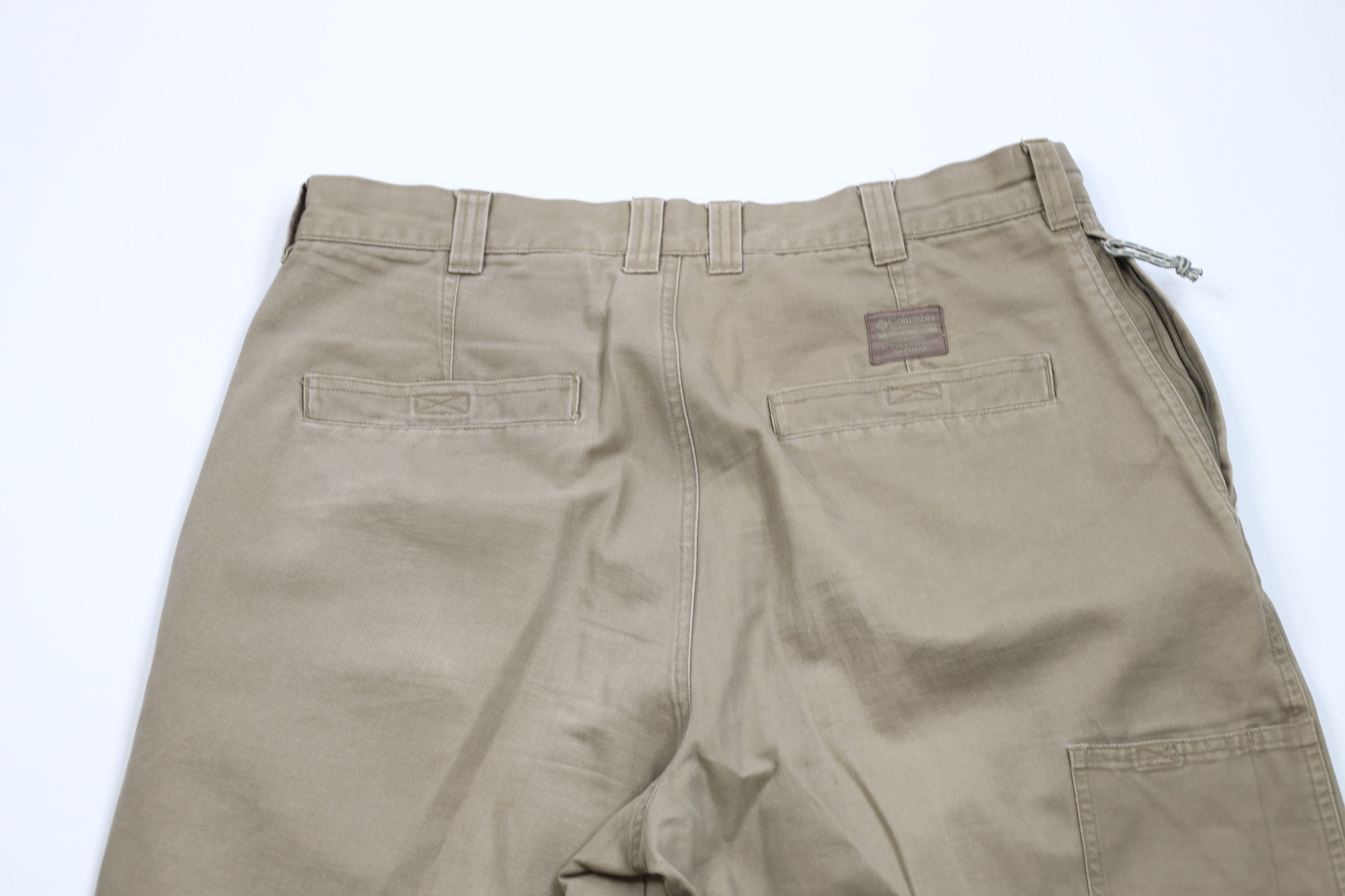 Columbia × Vintage Vintage Columbia Spell Out Wide Leg Canvas Pants Beige Size US 36 / EU 52 - 12 Thumbnail