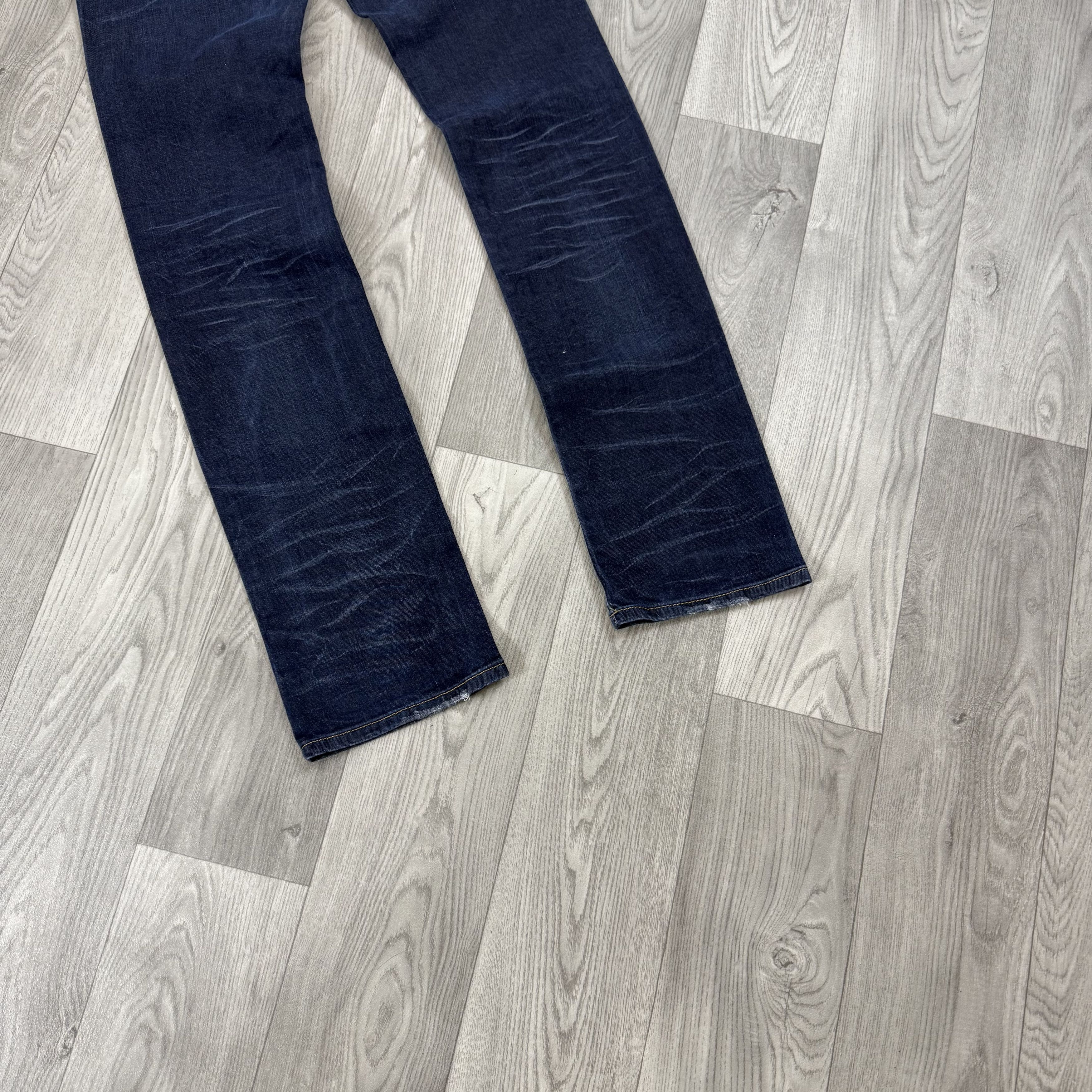 Love Moschino Vintage Love Moschino Y2K Patch Low Rise Blue Denim Jeans Size 28" / US 6 / IT 42 - 10 Thumbnail