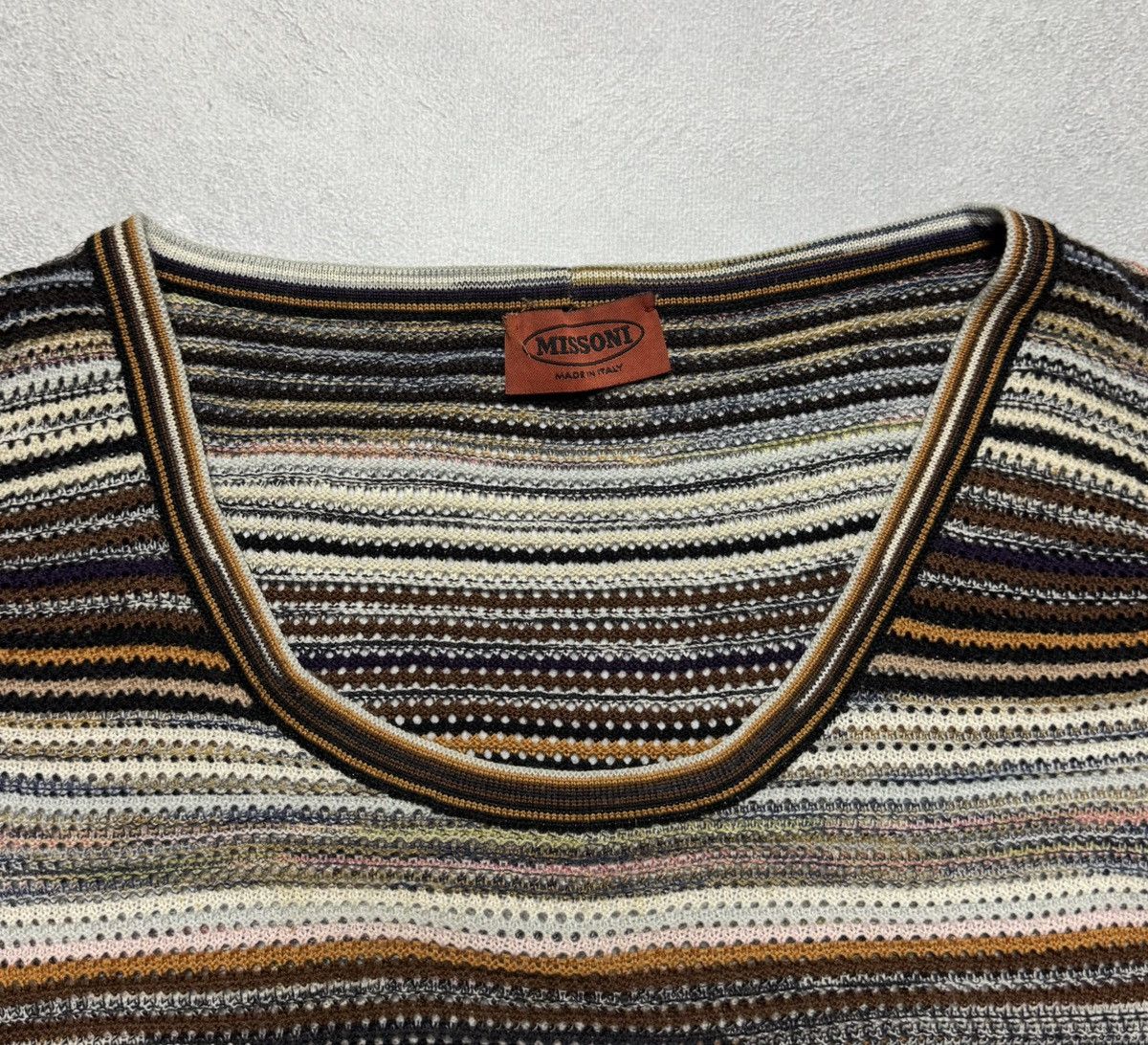Missoni Missoni Multicolor Striped Wool Knit Sweater Size L / US 10 / IT 46 - 7 Thumbnail