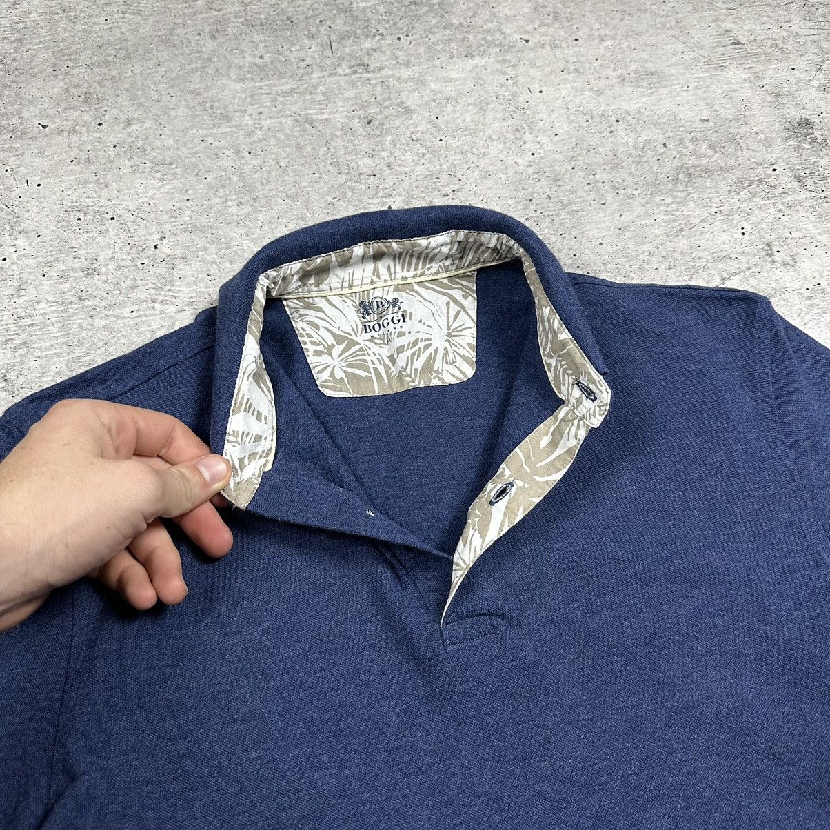 Boggi Boggi Milano Pique Polo Cotton Blue Men’s Size M Size US M / EU 48-50 / 2 - 8 Thumbnail
