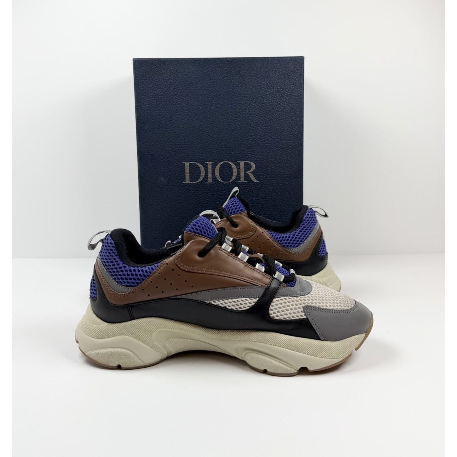 Dior Size 45EU/12US- Dior B22 Coffee Violet Sneakers WORN 1X! Size US 12 / EU 45 - 5 Thumbnail