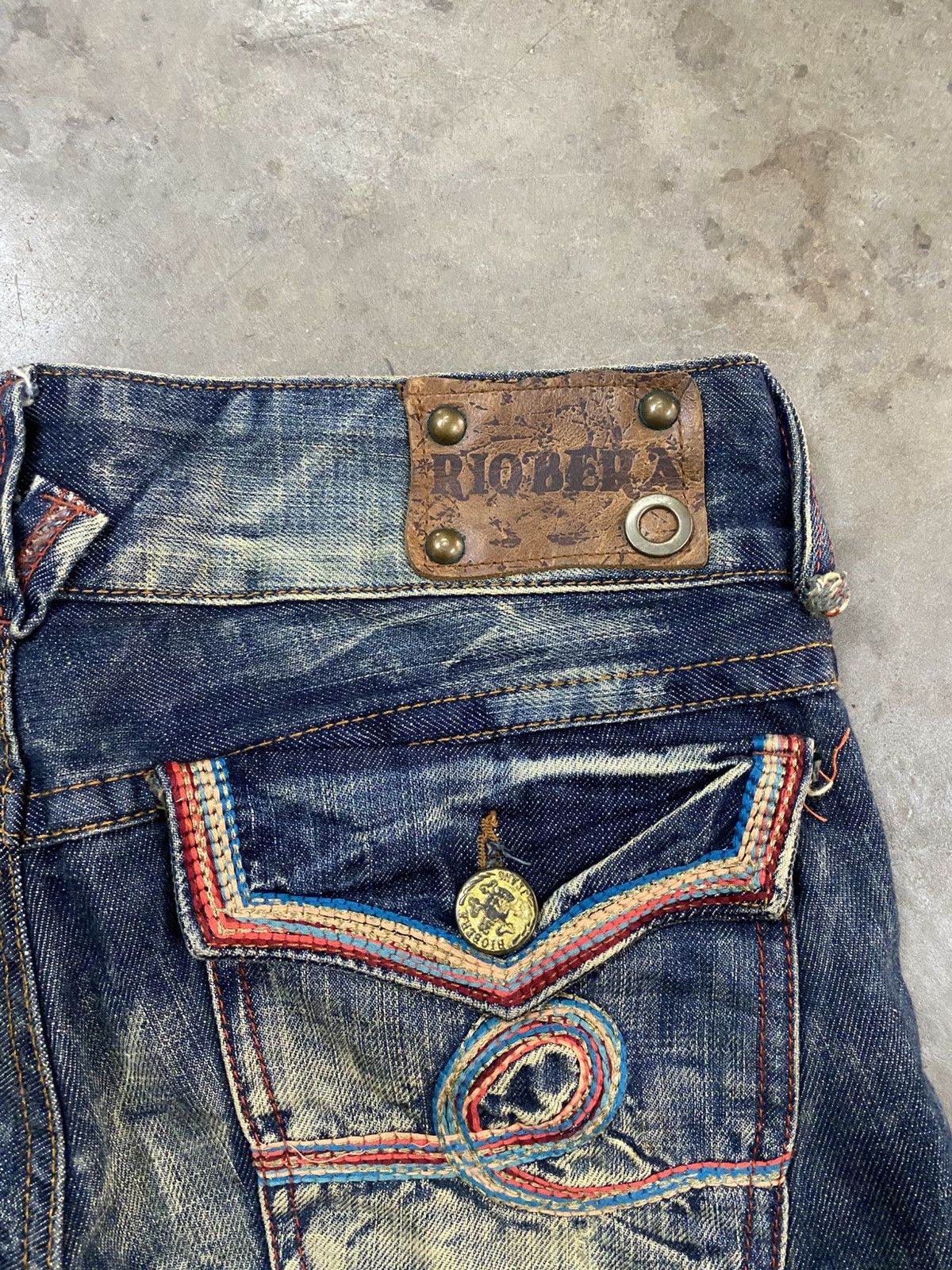 Hysteric Glamour Flare Jeans Japanese Riobera Mud Rusty Denim @301 Size US 31 - 6 Thumbnail