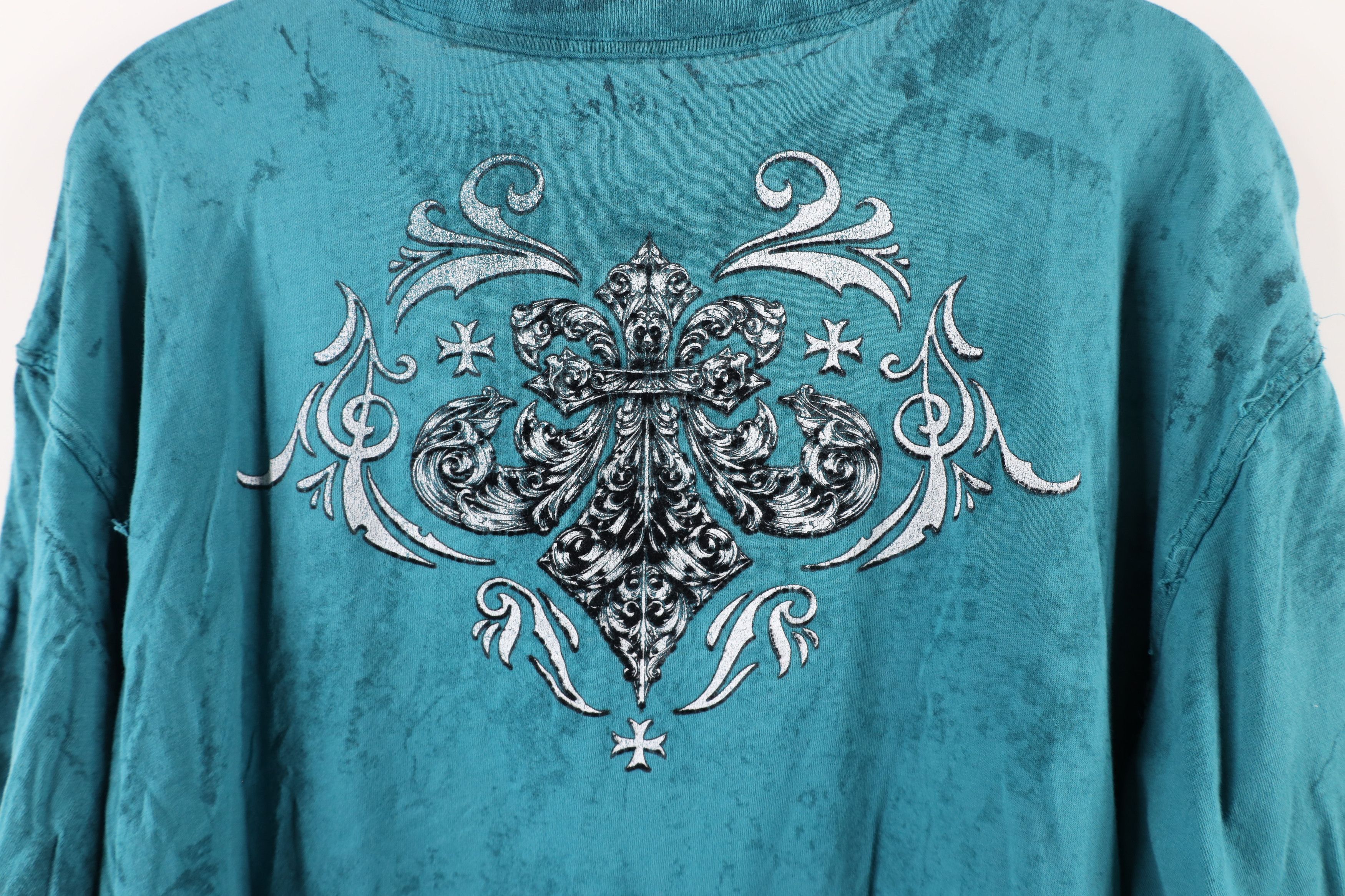 Affliction × Vintage Vintage Affliction Fleur de Lis UFC MMA Fighting T-Shirt USA Size US L / EU 52-54 / 3 - 7 Thumbnail