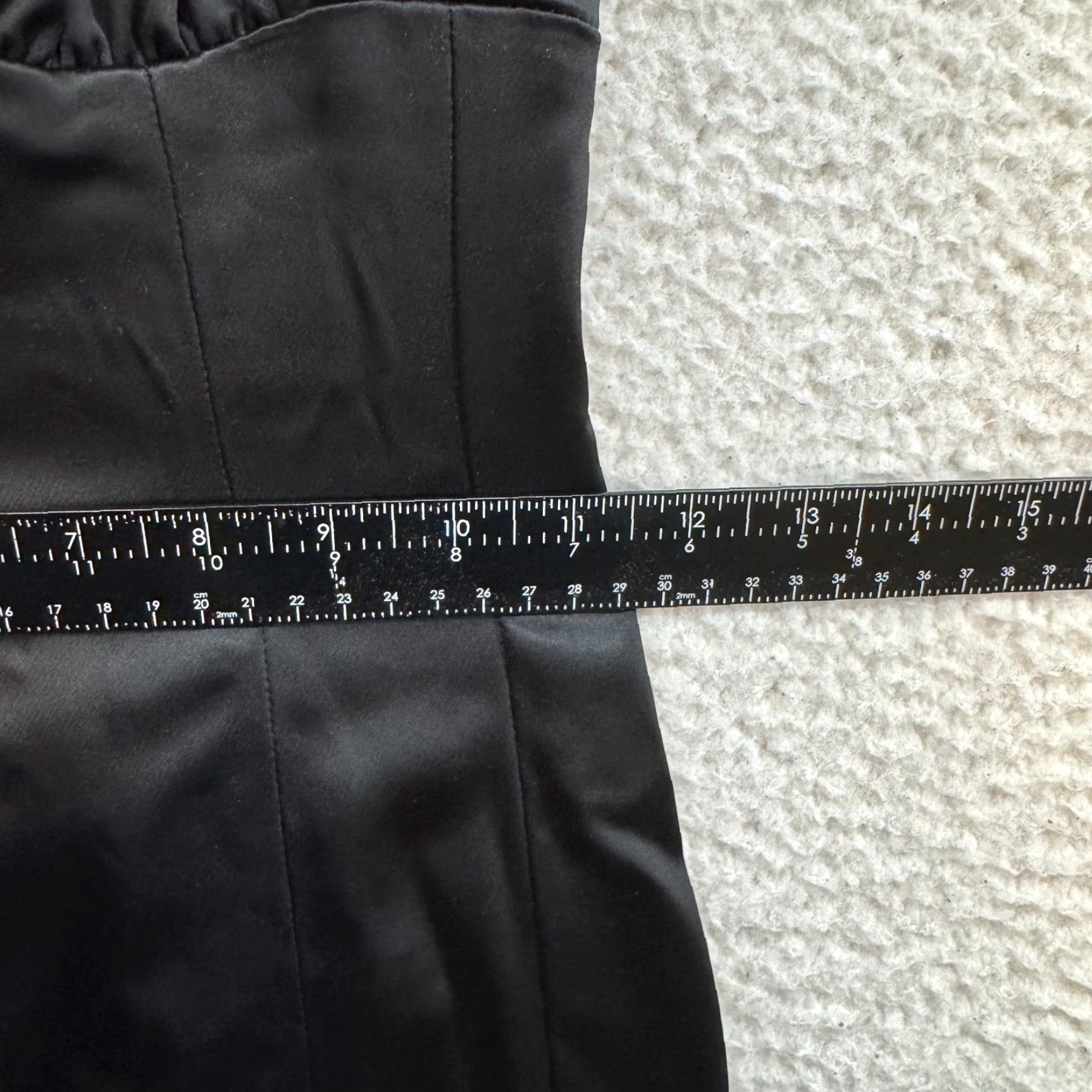 Bebe VINTAGE bebe Black Midi Dress XS Satin Lace V-Neck Sheath Cocktail Goth Dress Size XS / US 0-2 / IT 36-38 - 6 Thumbnail