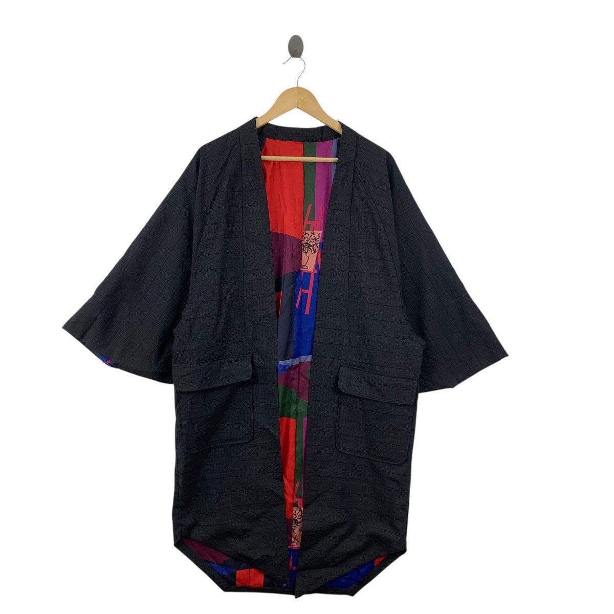 Vintage Vintage 90s KIMONO JAPAN HAORI Avant Garde Traditional Size XXL / US 16-18 / IT 52-54 - 3 Thumbnail