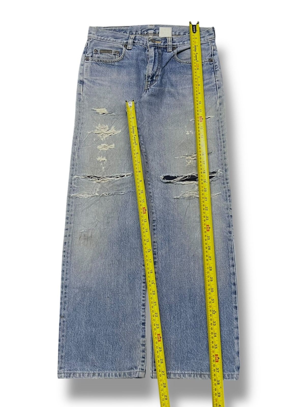 Calvin Klein Vintage Calvin Klein Jeans - Faded Light Wash, Distressed Size US 29 - 17 Thumbnail