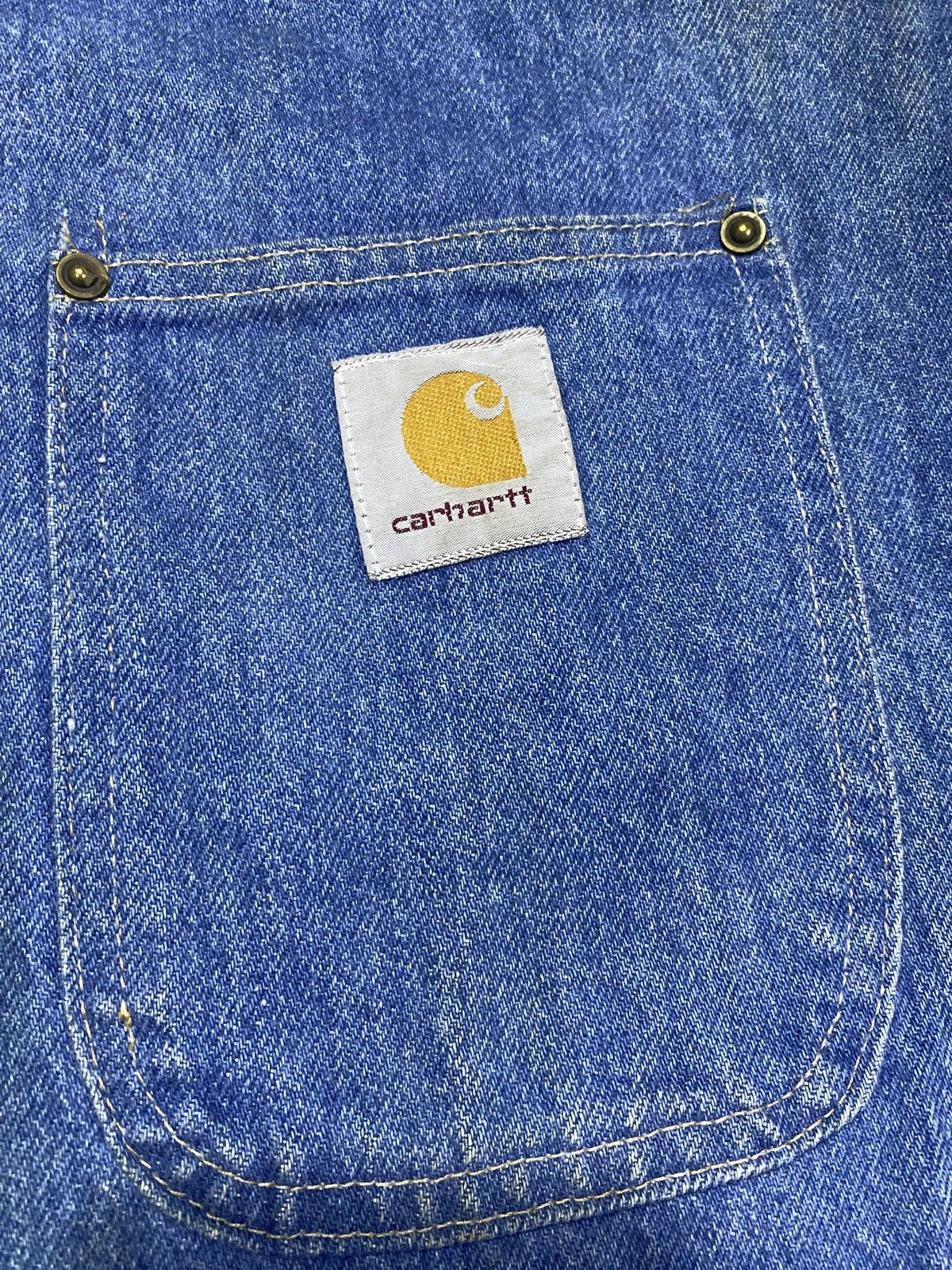 Carhartt Vintage 80s Carhartt Chore Denim Jacket Size US L / EU 52-54 / 3 - 7 Thumbnail