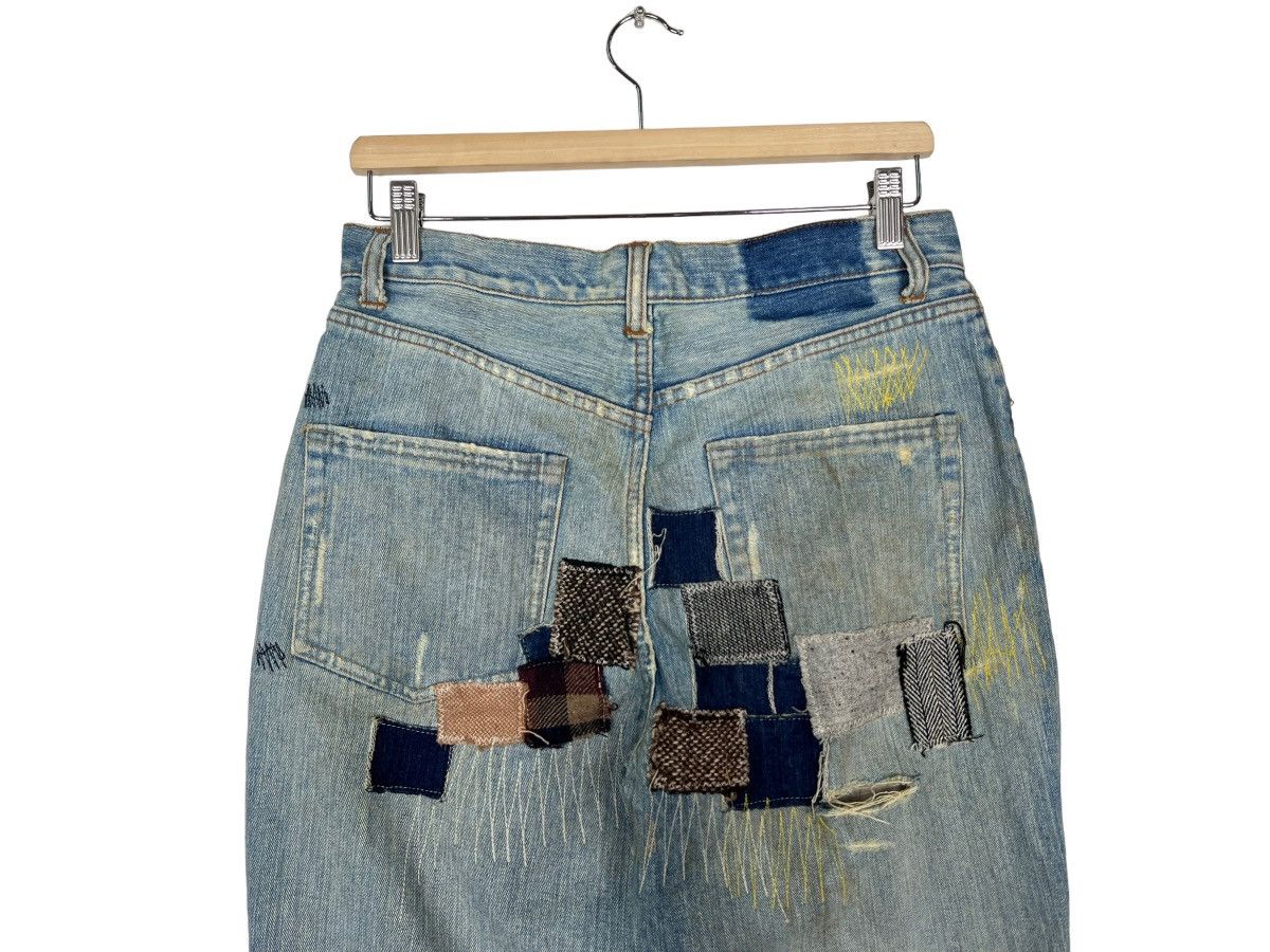 Hysteric Glamour × If Six Was Nine × Japanese Brand 🔥 T.T.U PATCHWORK DENIM Size US 30 / EU 46 - 9 Thumbnail