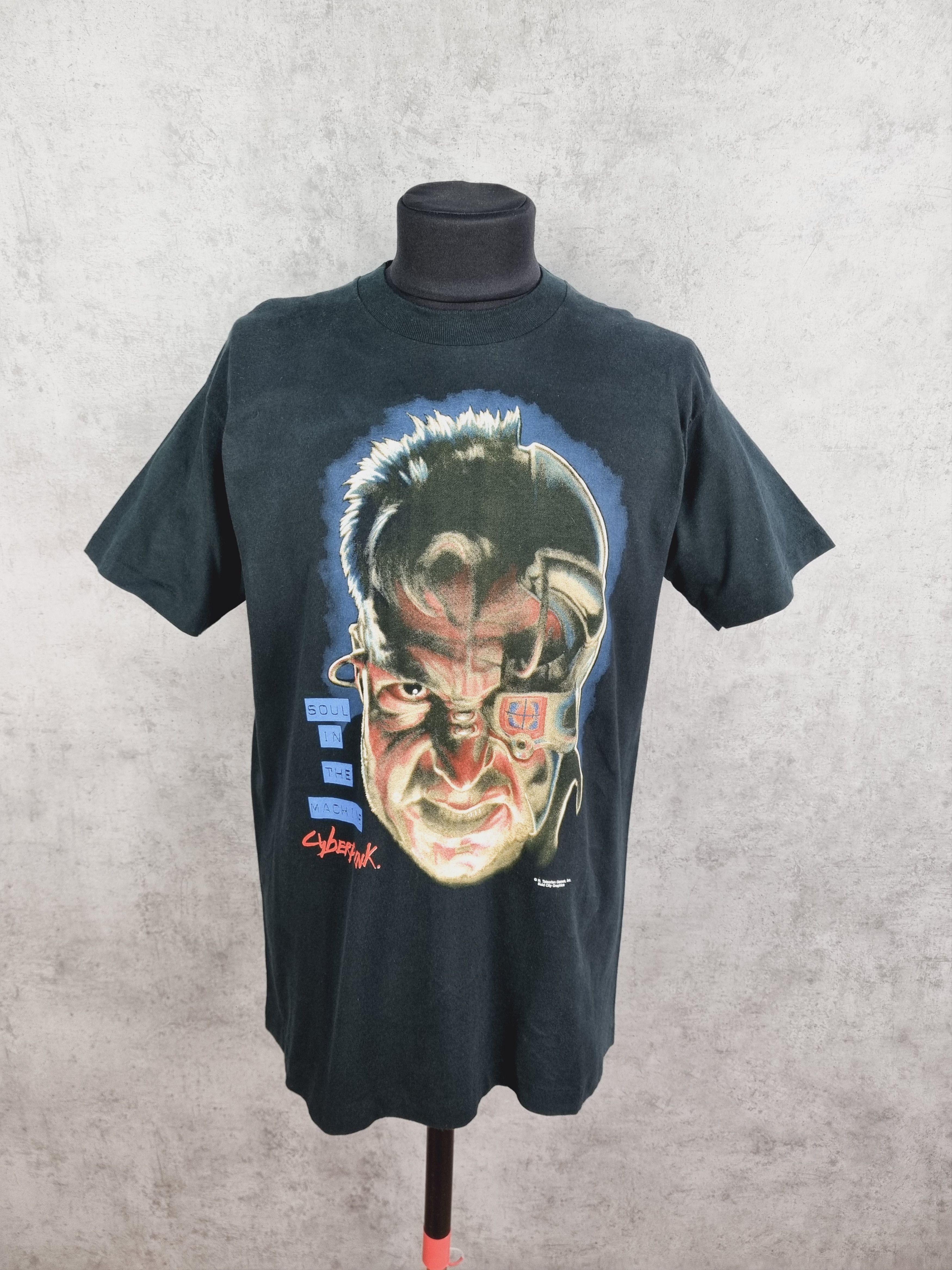 Vintage Single Stitch Cyber Punk Talsorian Games Big Print Tee Size US XL / EU 56 / 4 - 10 Thumbnail