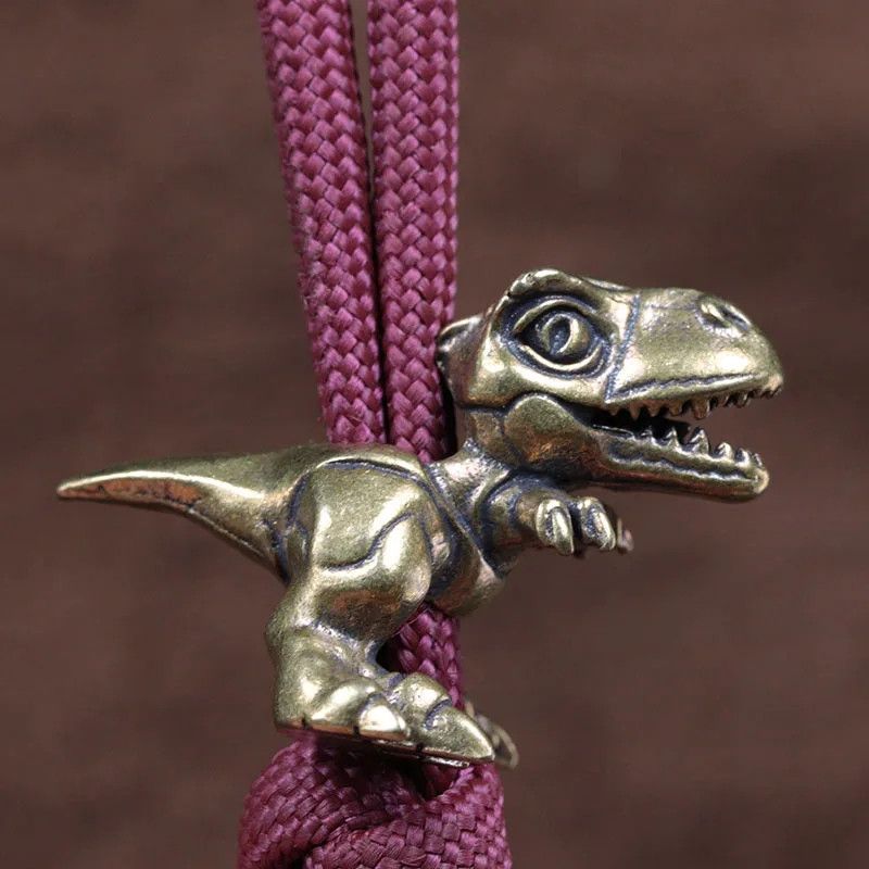 Handmade 2Pcs Tyrannosaurus Knife Beads Paracord Bead Zipper Umbrella Size ONE SIZE - 1 Thumbnail