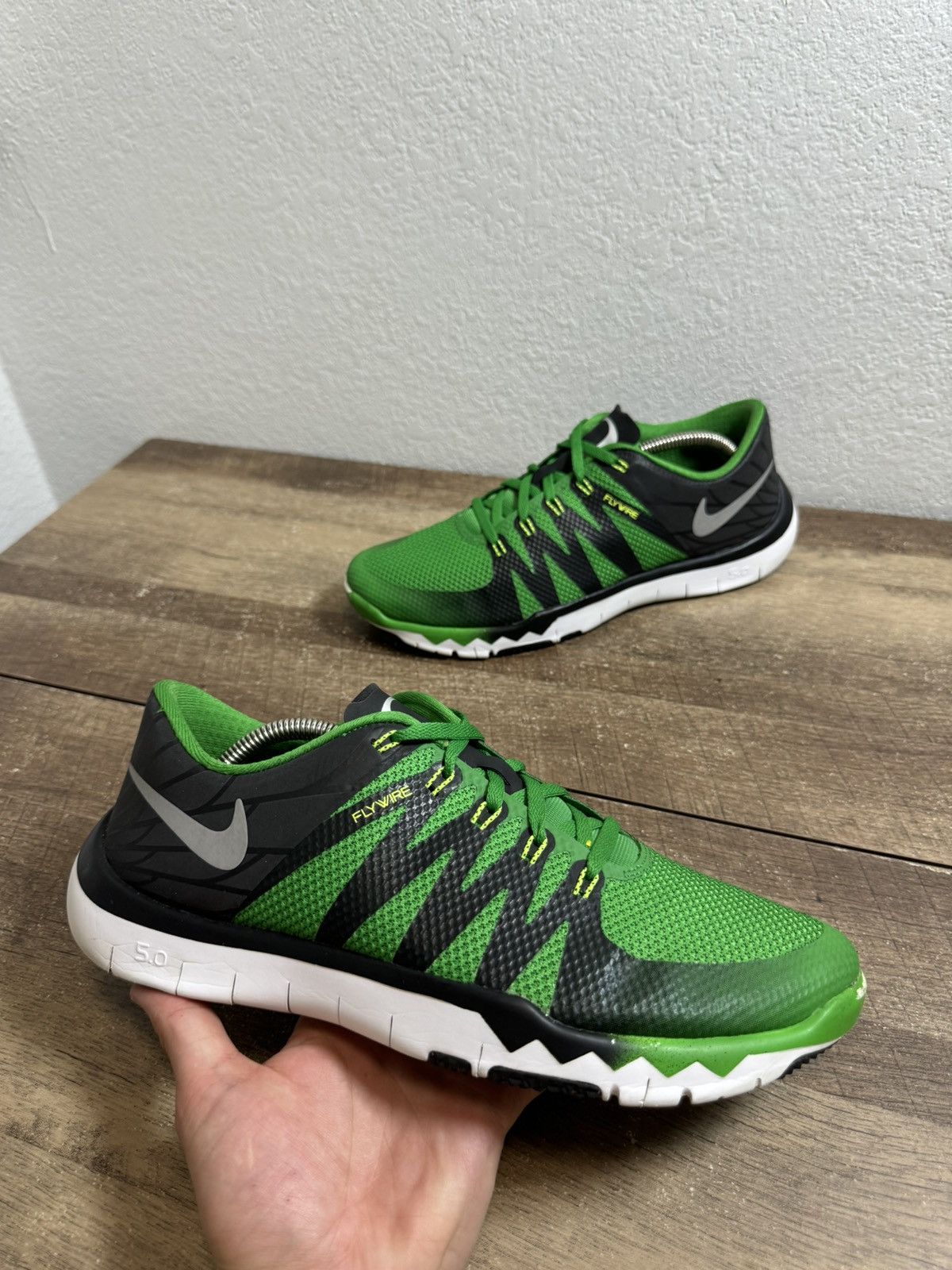SAMPLE Nike Free Trainer V6 Oregon Ducks Mens Sz 10