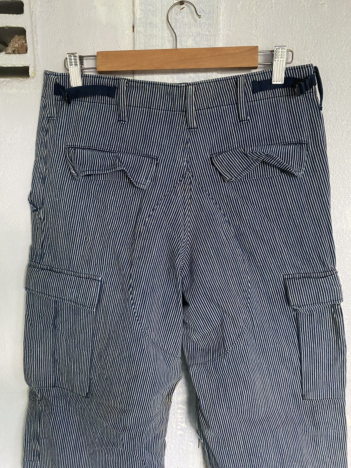 Octopus Octopus Army Cargo Blue Stripes Multiple Pocket Pants Size US 30 / EU 46 - 5 Thumbnail