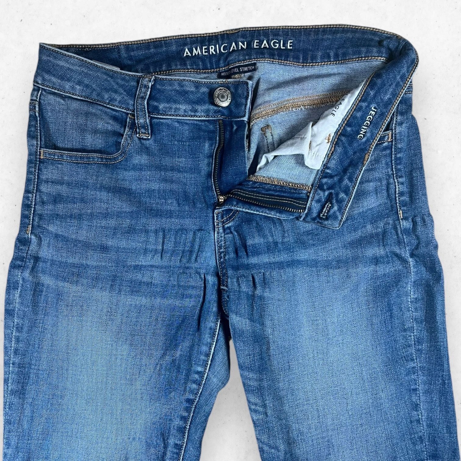 American Eagle Outfitters American Eagle Jegging Women's 6 Long Next Level Stretch Size 28" / US 6 / IT 42 - 3 Thumbnail
