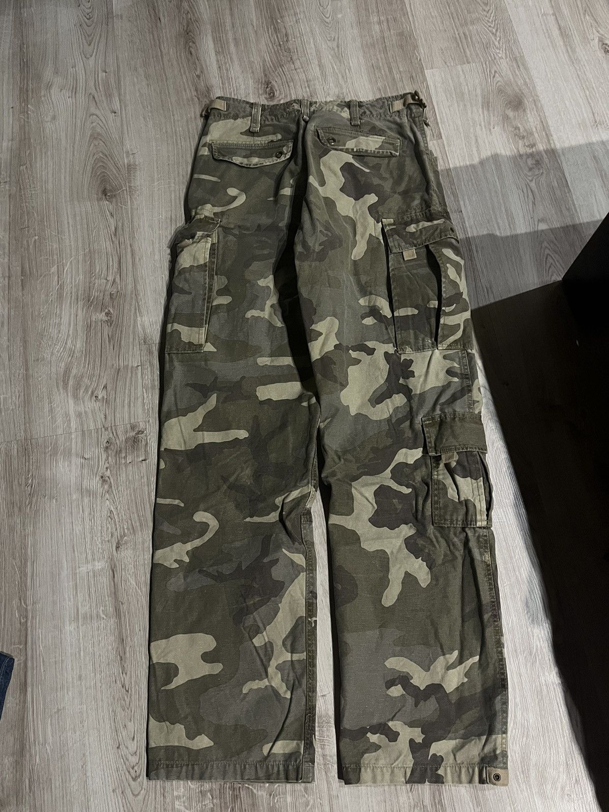 Japanese Brand Vintage 90s army camo cargo pants baggy like Carhartt y2k Size US 31 - 2 Thumbnail