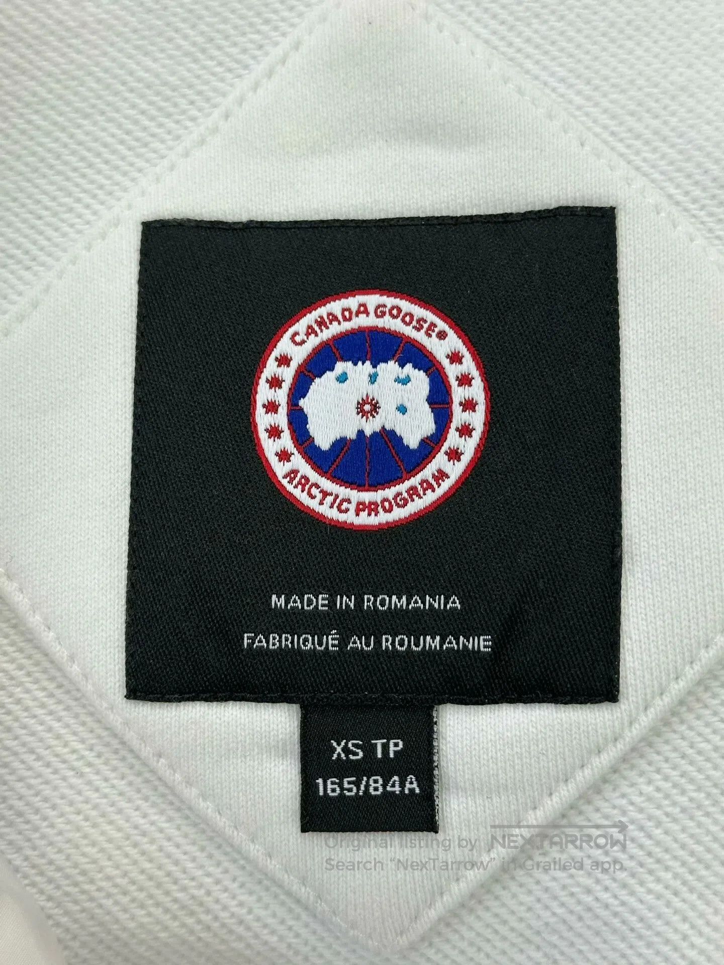 Canada Goose Canada Goose White Classic Sleeve Label Logo Zippered Down Size US XS / EU 42 / 0 - 3 Thumbnail